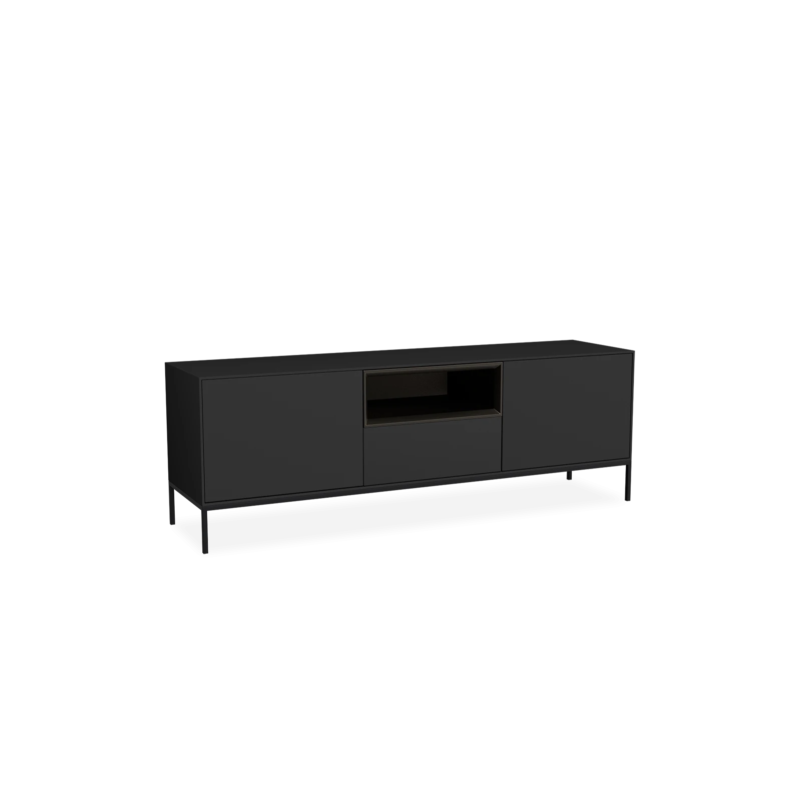TV Meubel Black 160cm Poot