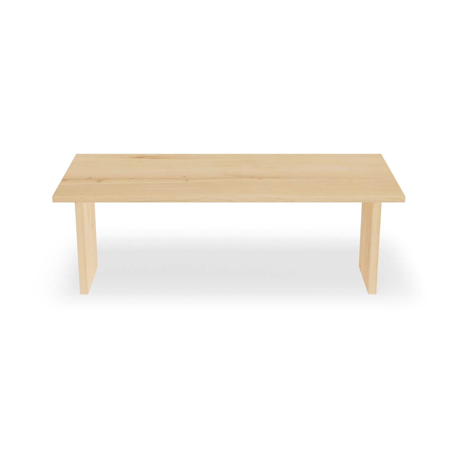 Eettafel Block - Rechthoek Eiken Nature White (220x100cm)
