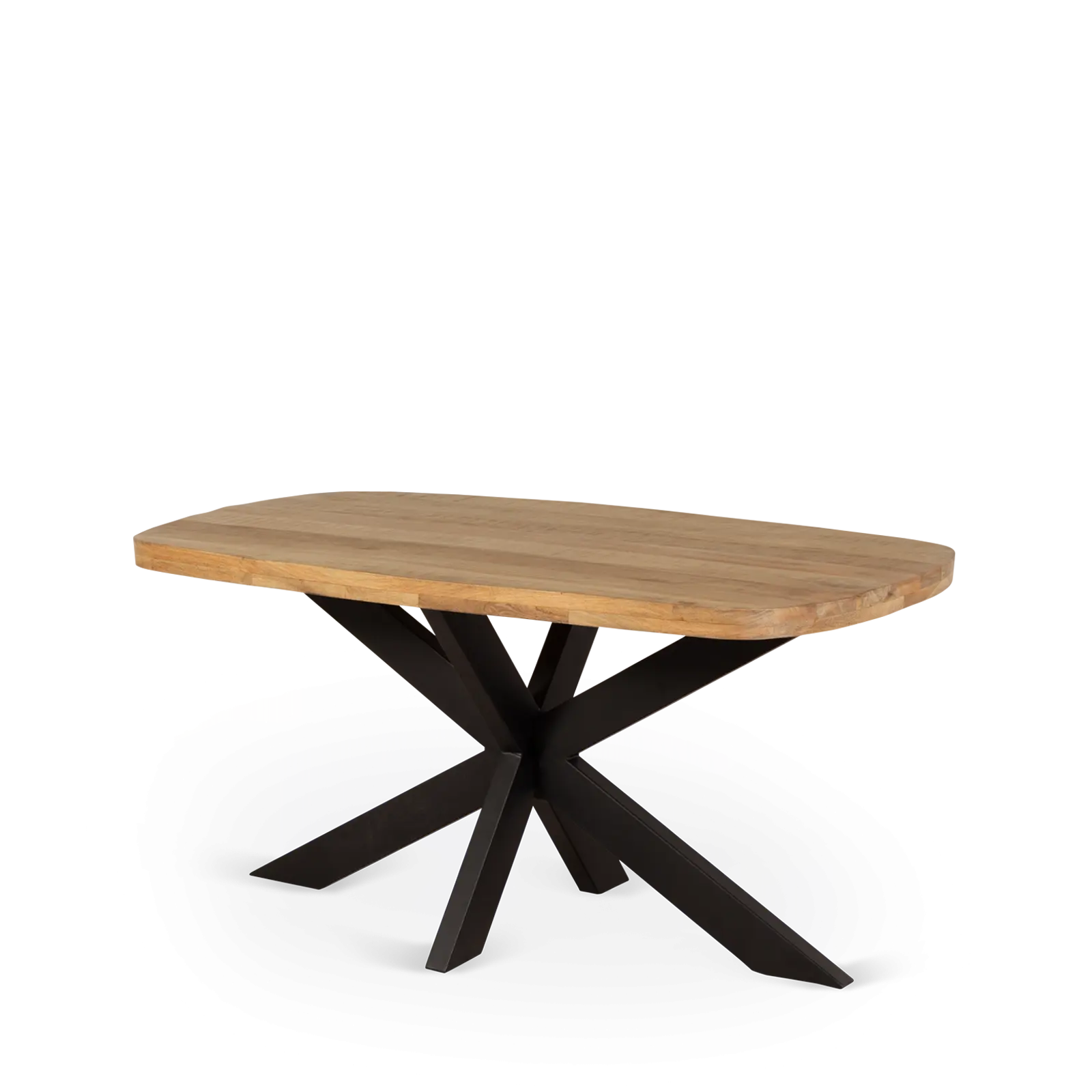 Eettafel Yucca - boat shape 160x90 cm - Mangohout Naturel - sale
