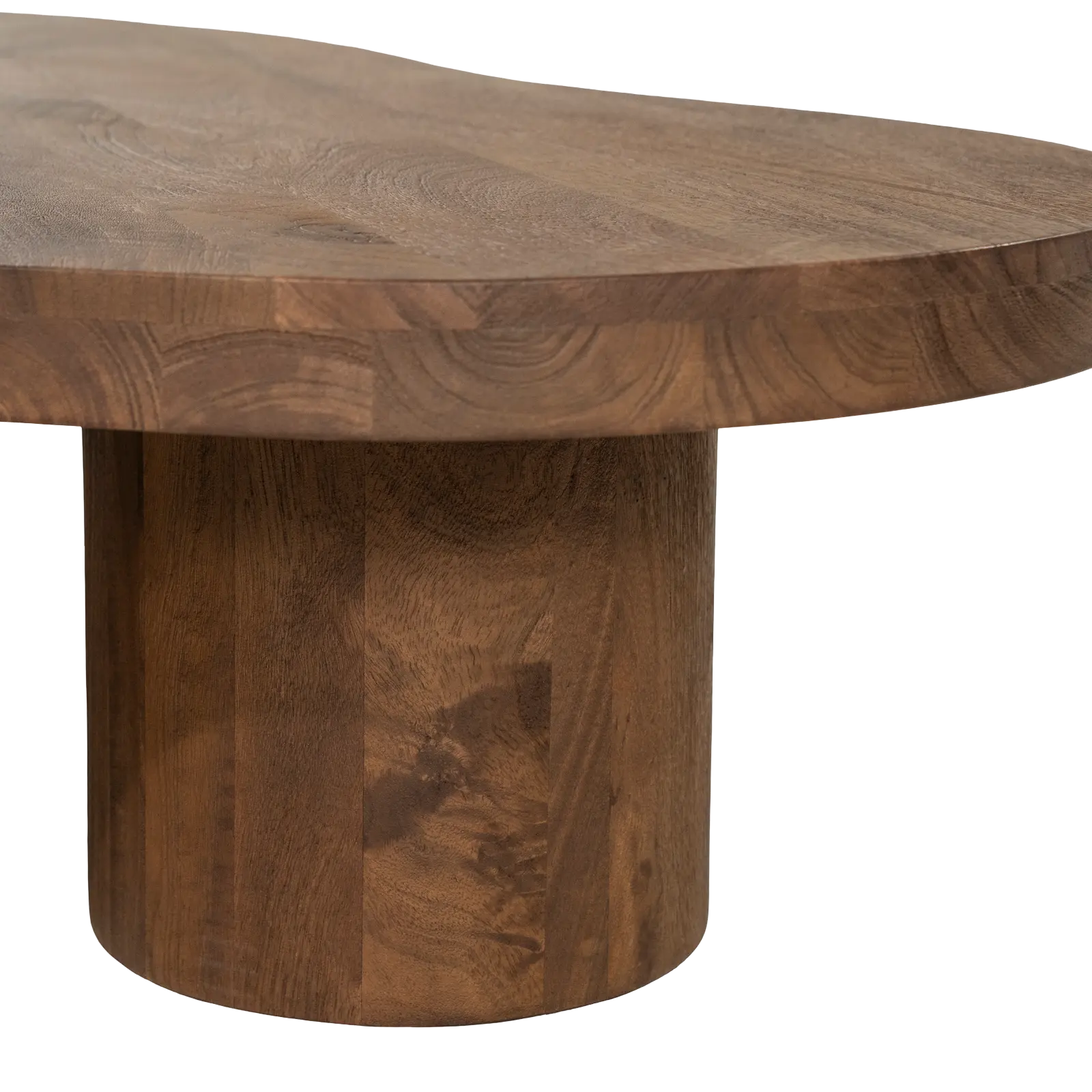 Salontafel Charlie - organisch 130x100 cm - Mangohout Lichtbruin
