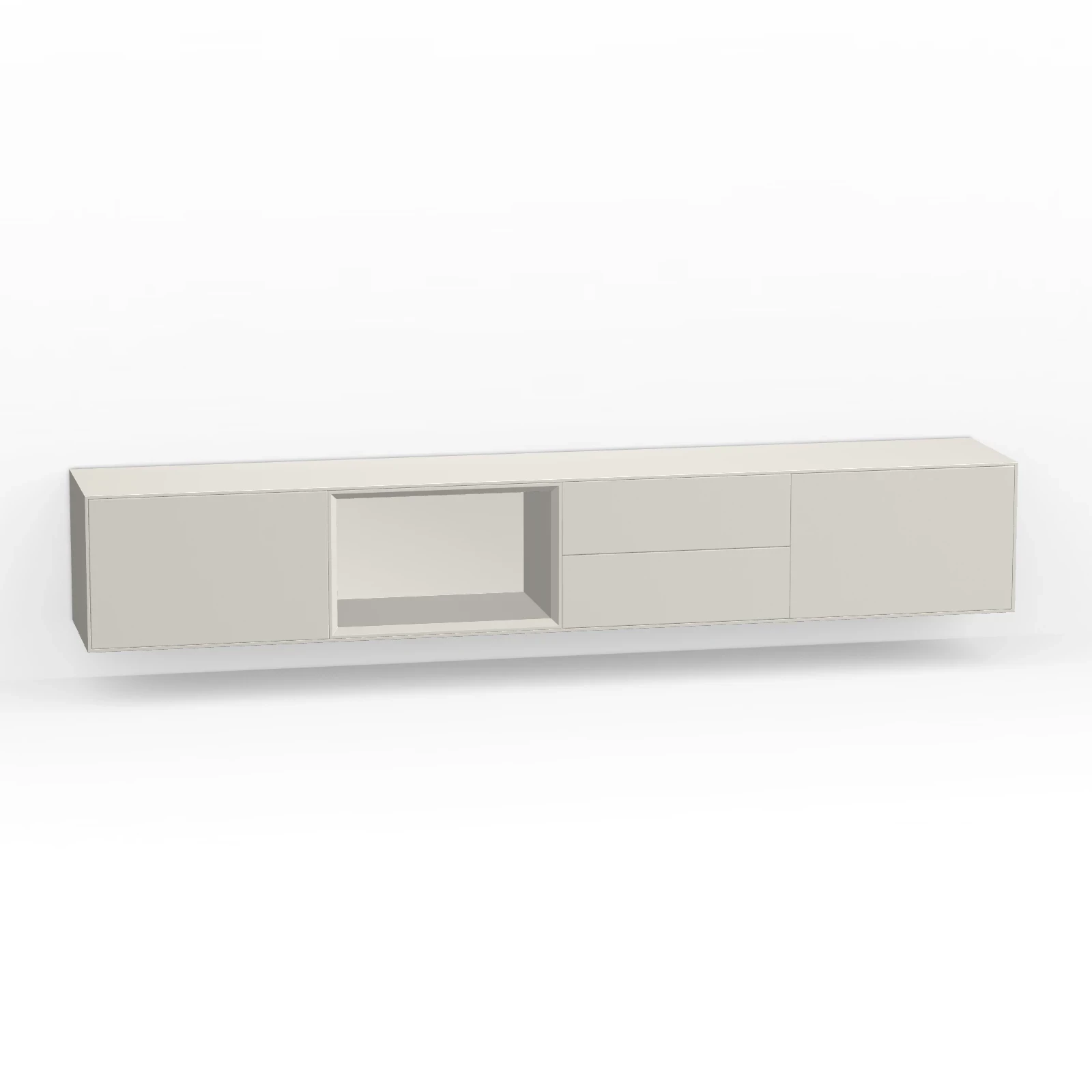 TV Meubel Pepper White 240cm Zwevend