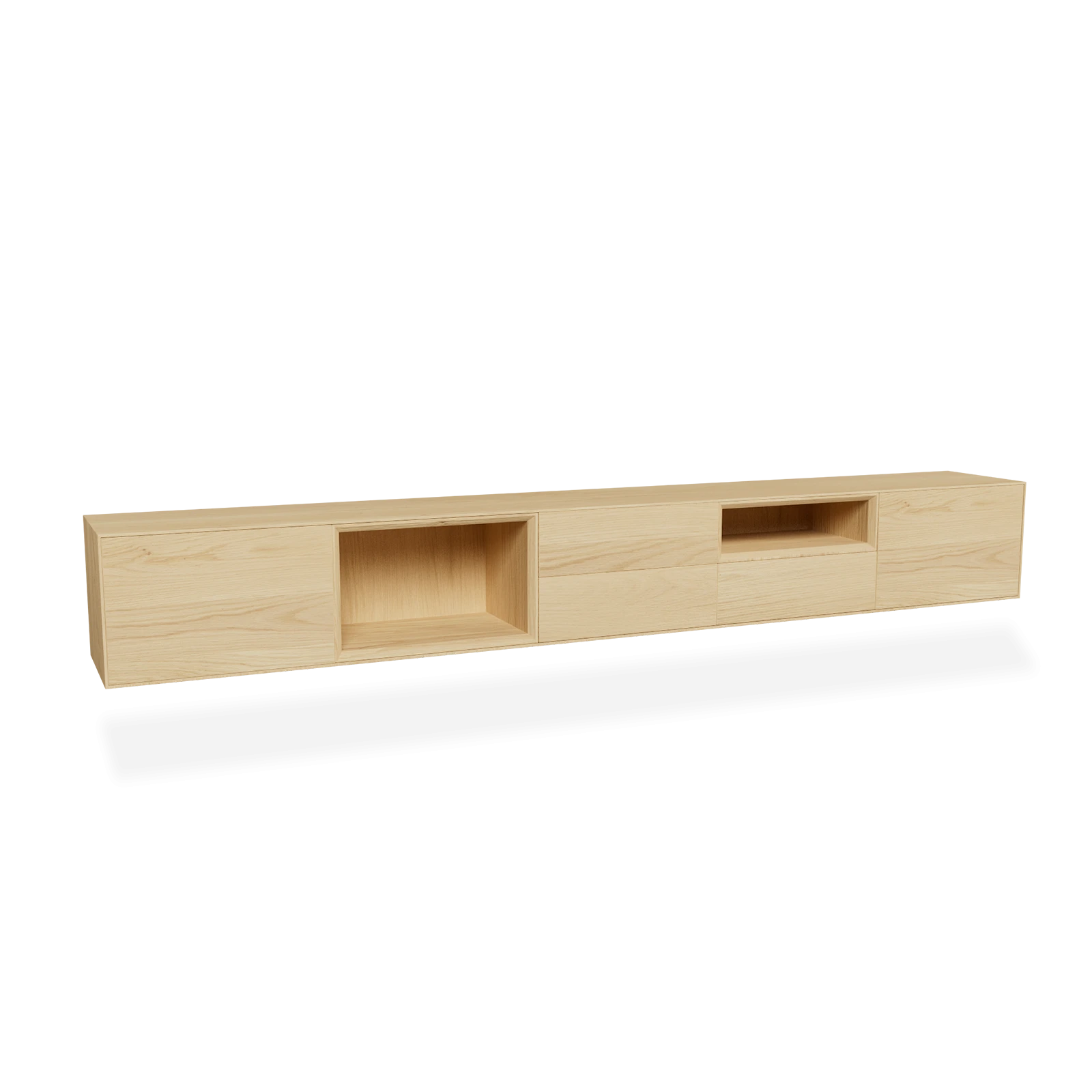 TV Meubel Nature White 300cm Zwevend