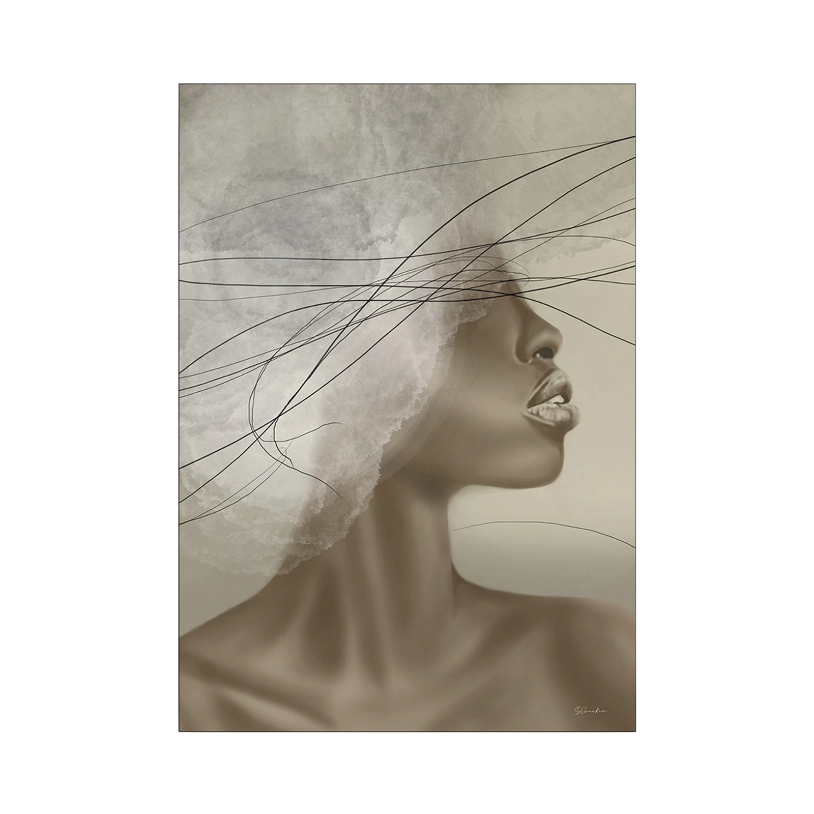 Wanddecoratie 145x110 Cloudy Thoughts (medium)