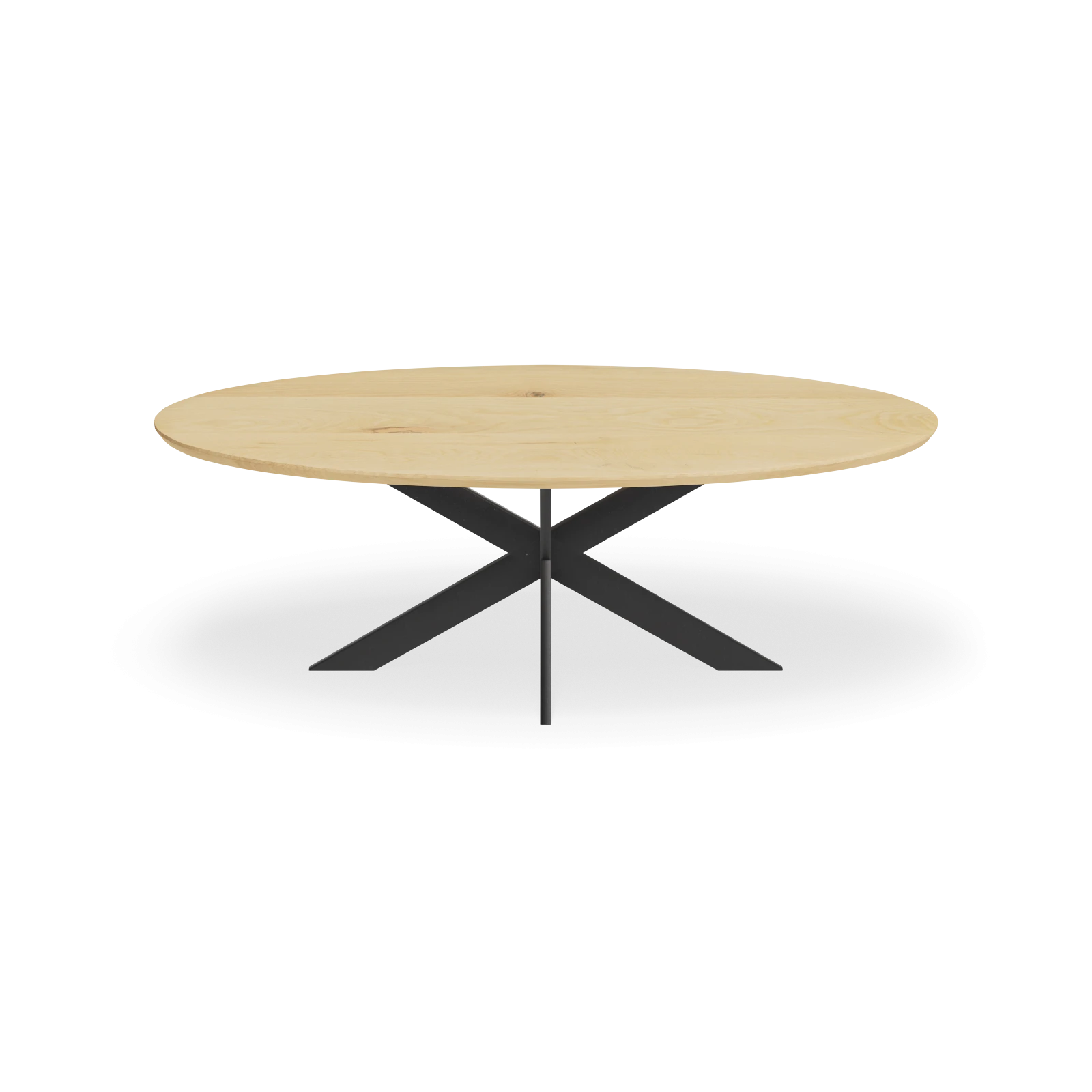 Eettafel Matrix - Ovaal Eiken Nature White (220x110cm)