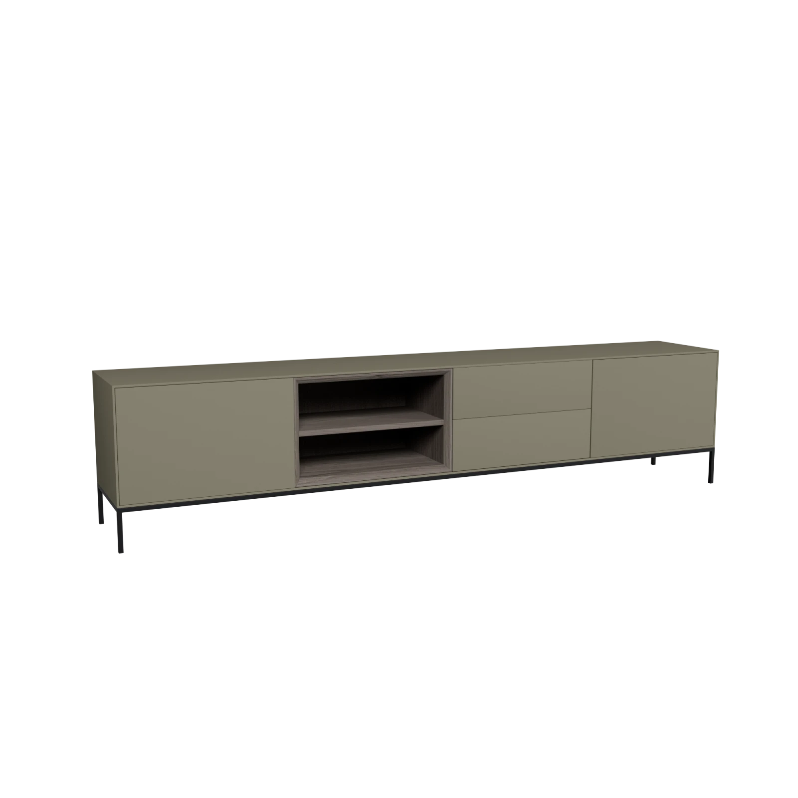 TV Meubel Moss Grey 240cm Poot