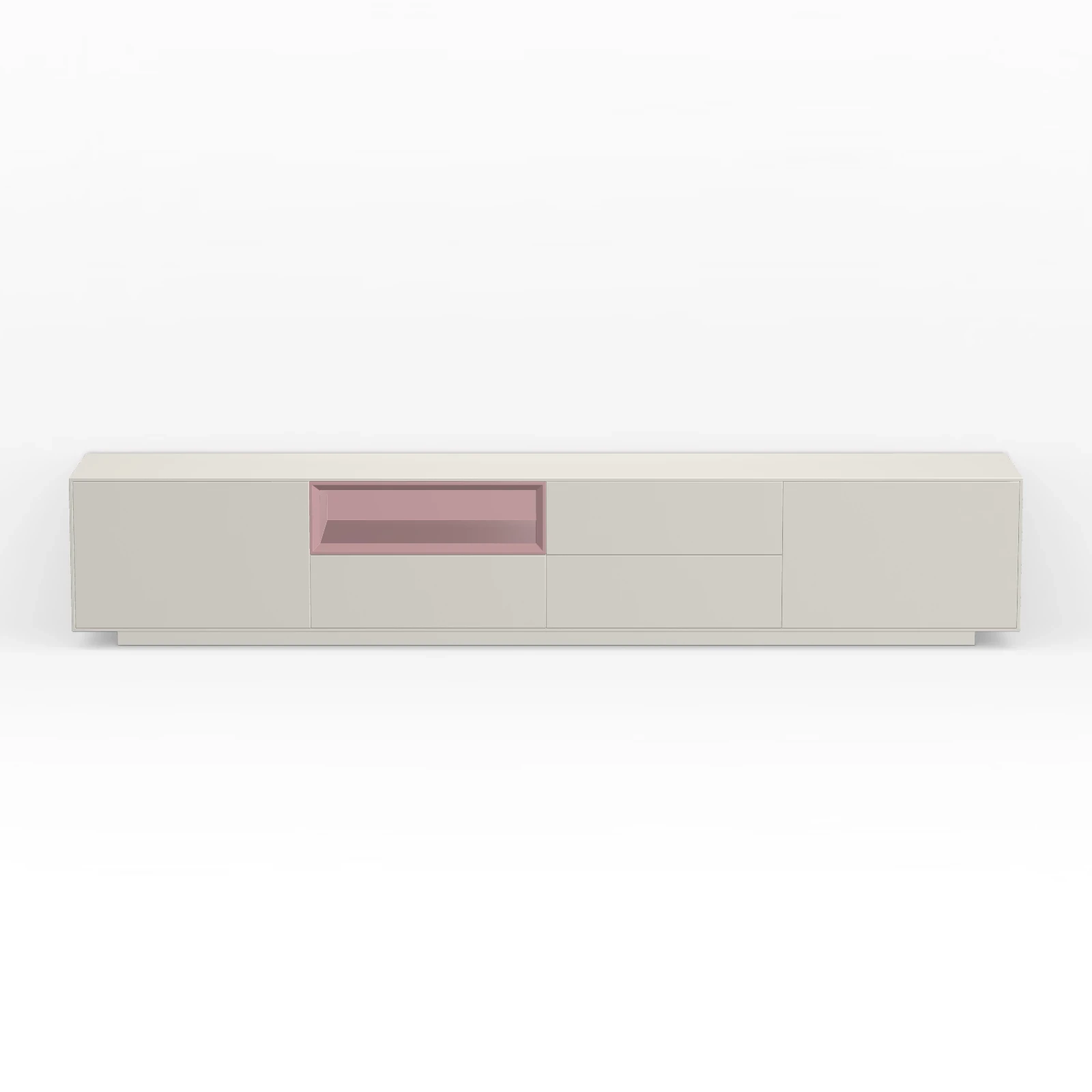 TV Meubel Pepper White 240cm Plint