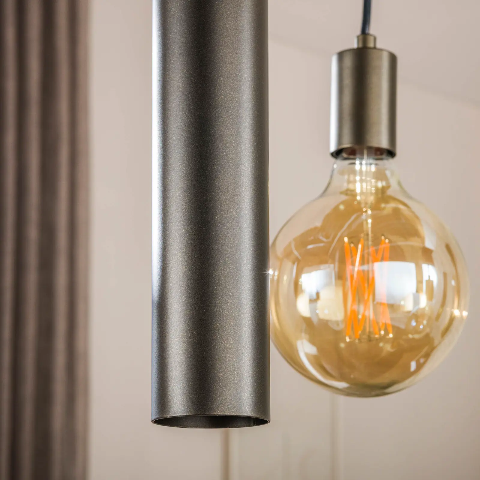 Hanglamp Senso 4+3-lichts - Sienna bruin