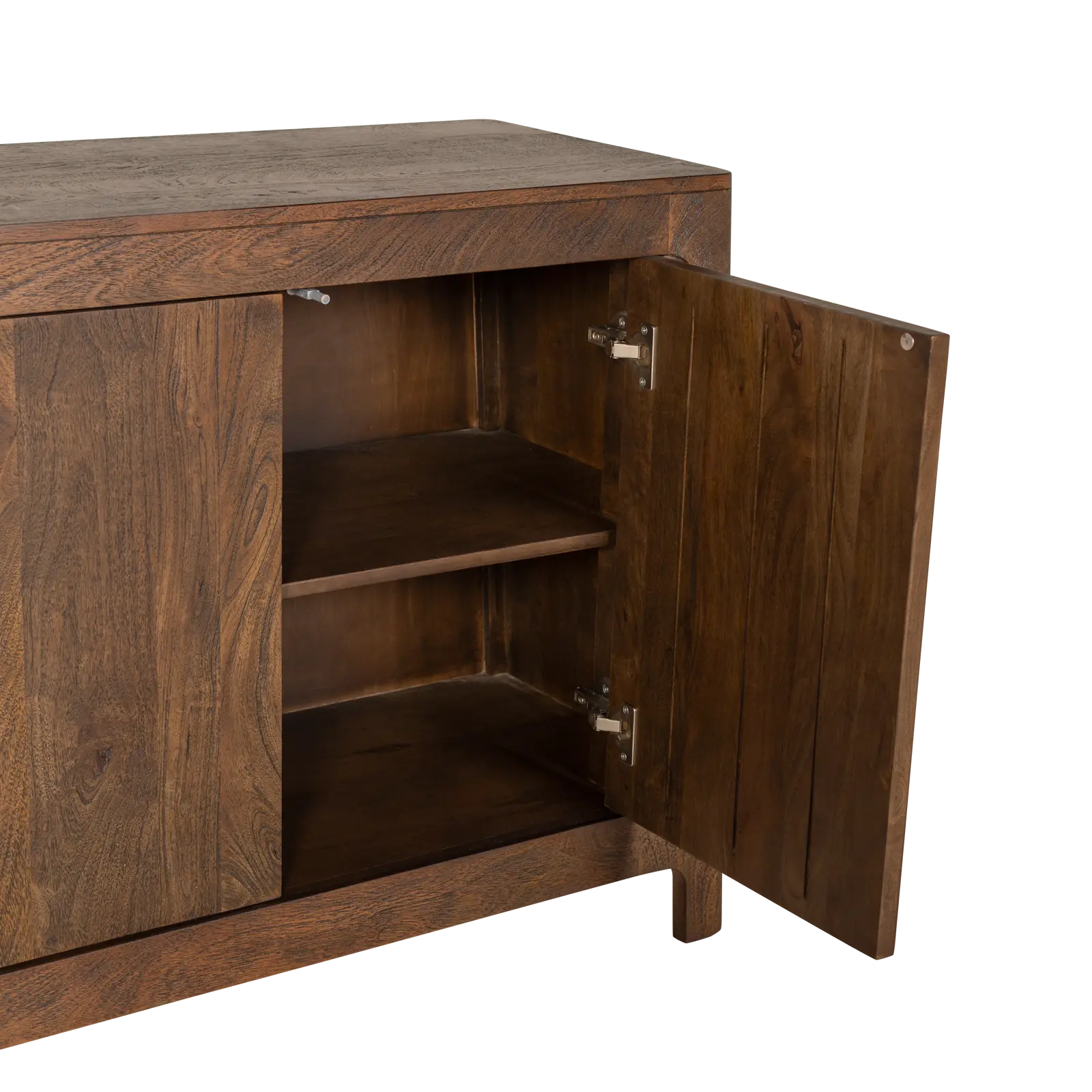 Dressoir Latara - 200 cm - Mangohout Cacao Bruin - 4 deuren