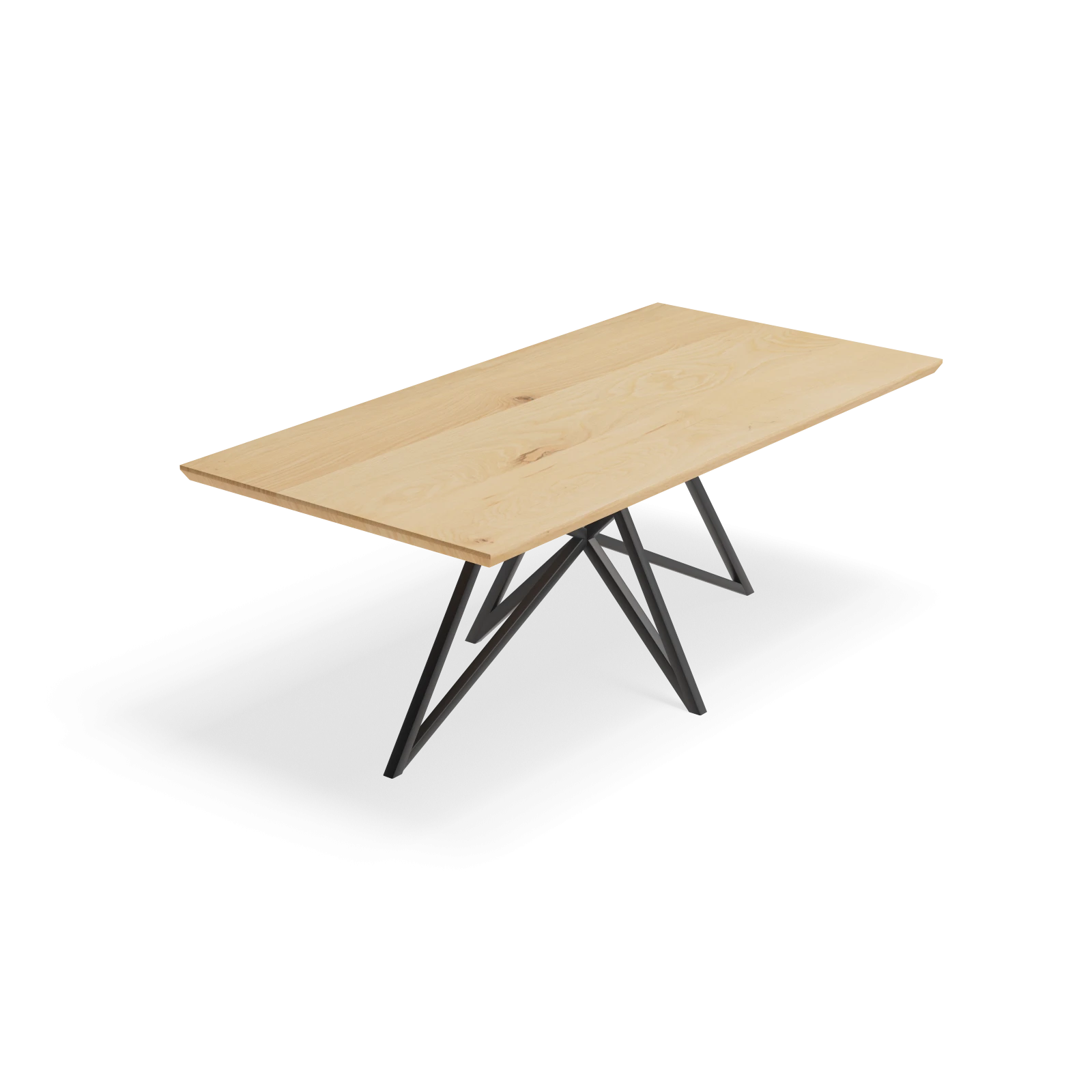 Eettafel Crosse - Rechthoek Nature White (200x100cm)