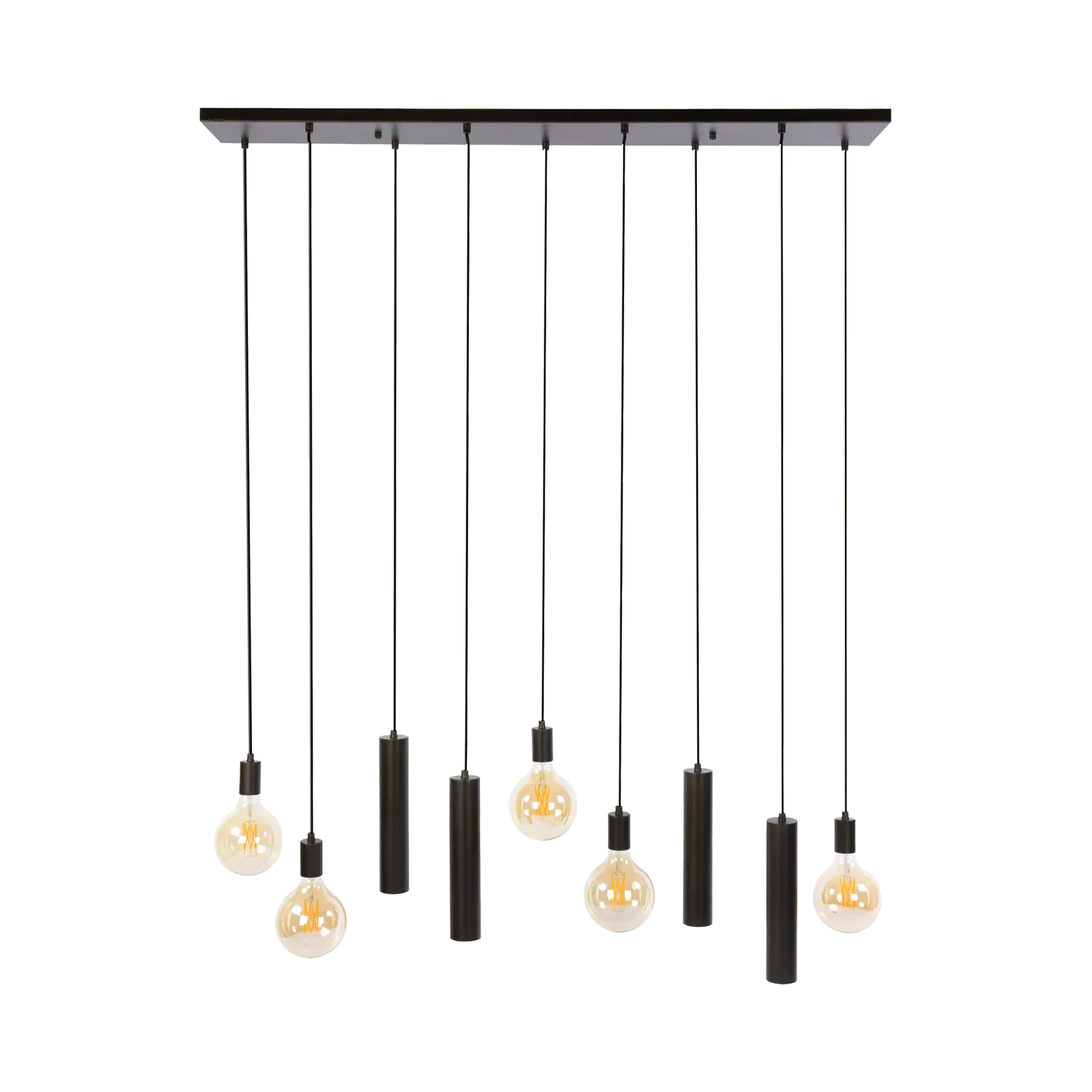 Hanglamp Senso 5+4-lichts - Sienna bruin