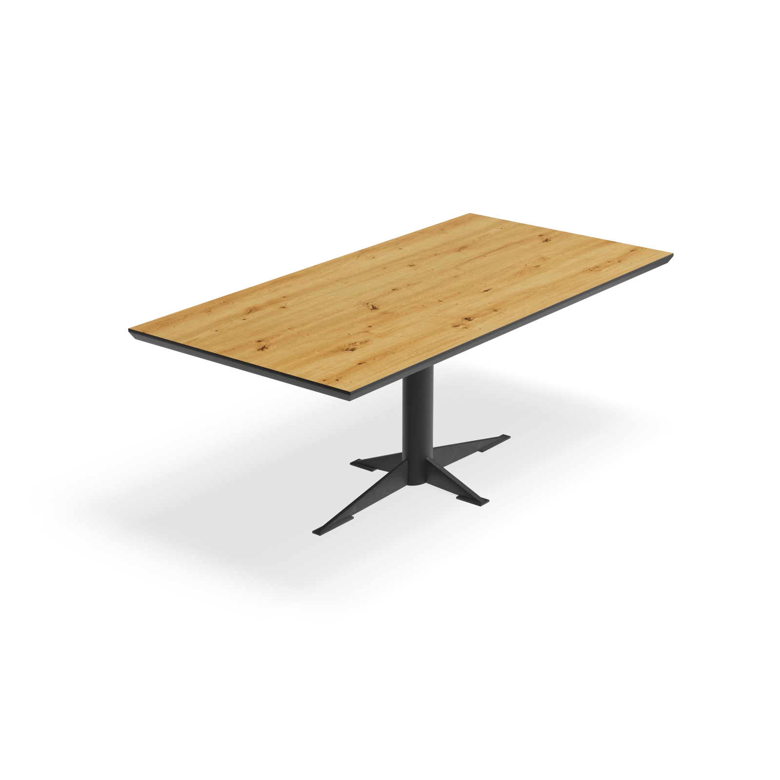 Eettafel Westfield - Rechthoek HPL Houtlook Naturel (200x100cm)