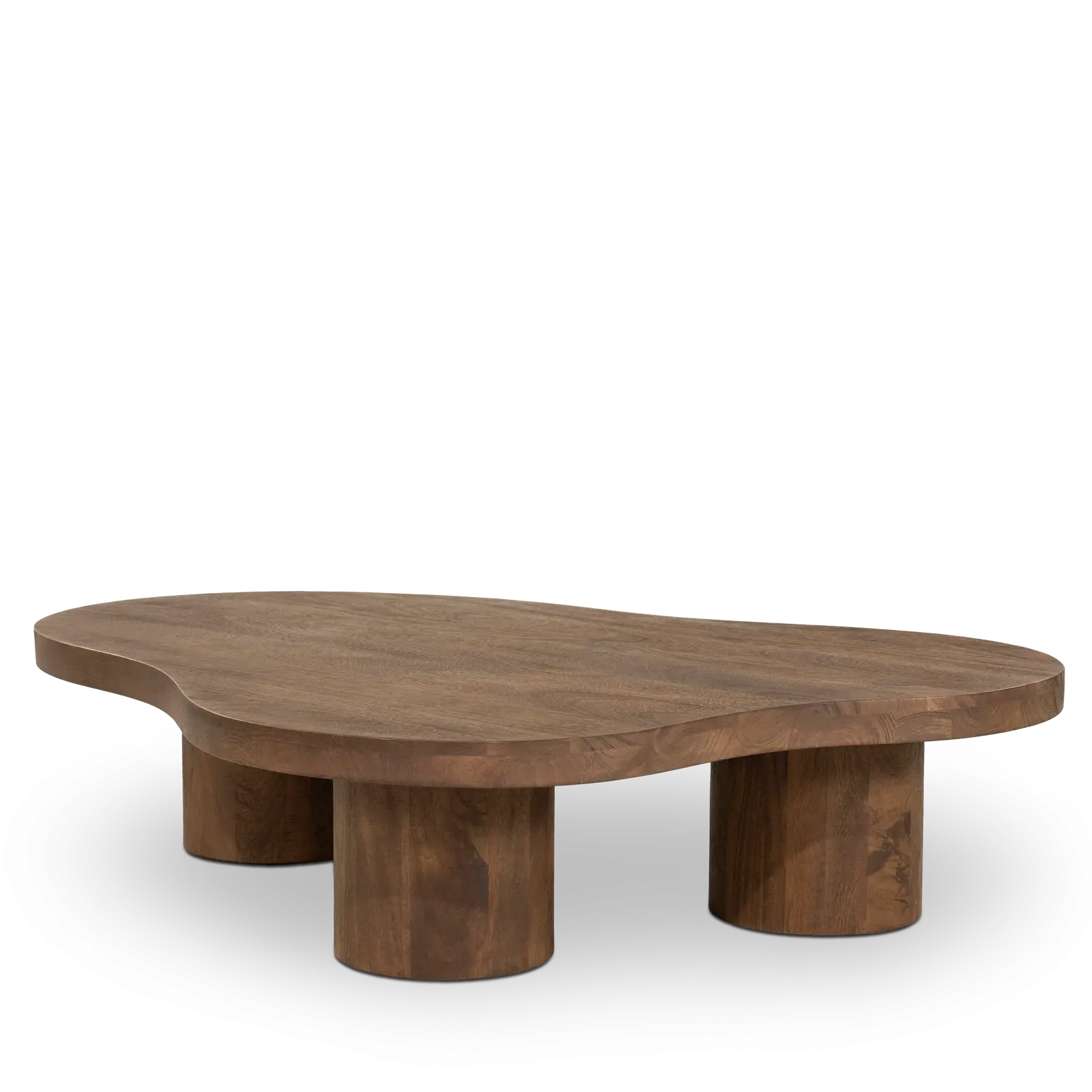 Salontafel Charlie - organisch 130x100 cm - Mangohout Lichtbruin