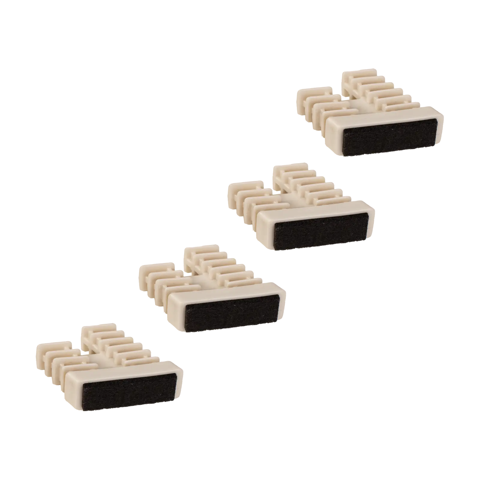 Dop (set van 4) Poot A/B - Alfa/Bravo - Pepper White