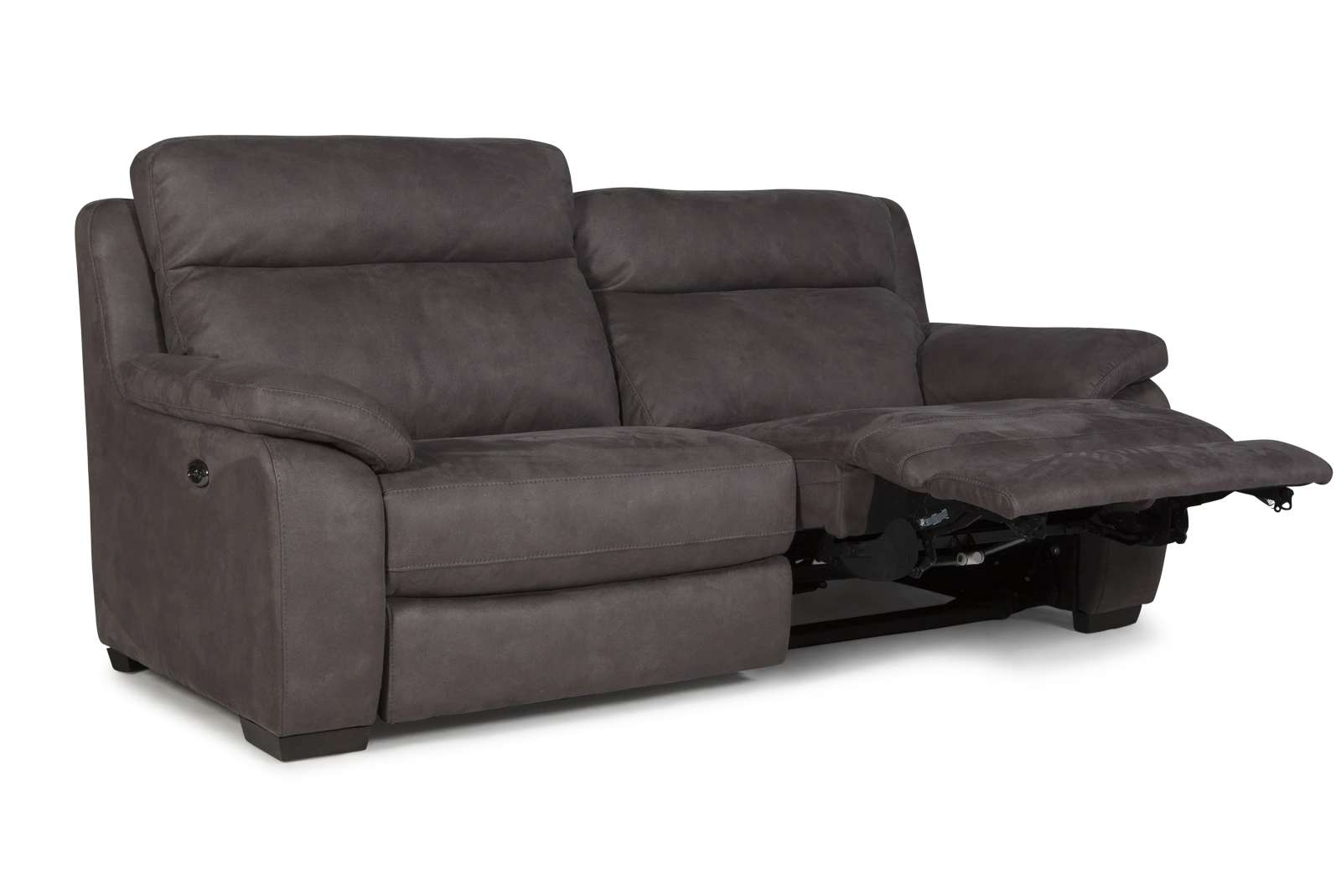 2,5 zitsbank (eendelig - 2 relaxfuncties met USB) Lucius Select - Billy Joe Grey