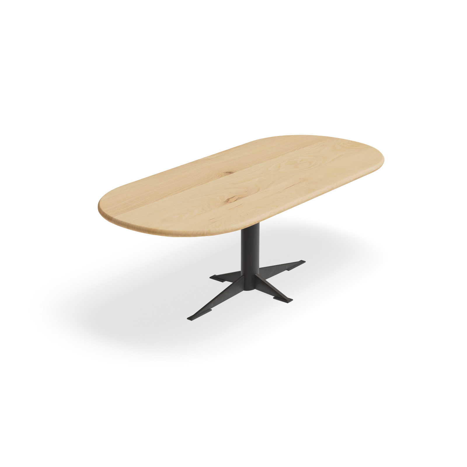 Eettafel Westfield - Halve Cirkel Eiken Nature White (220x100cm)