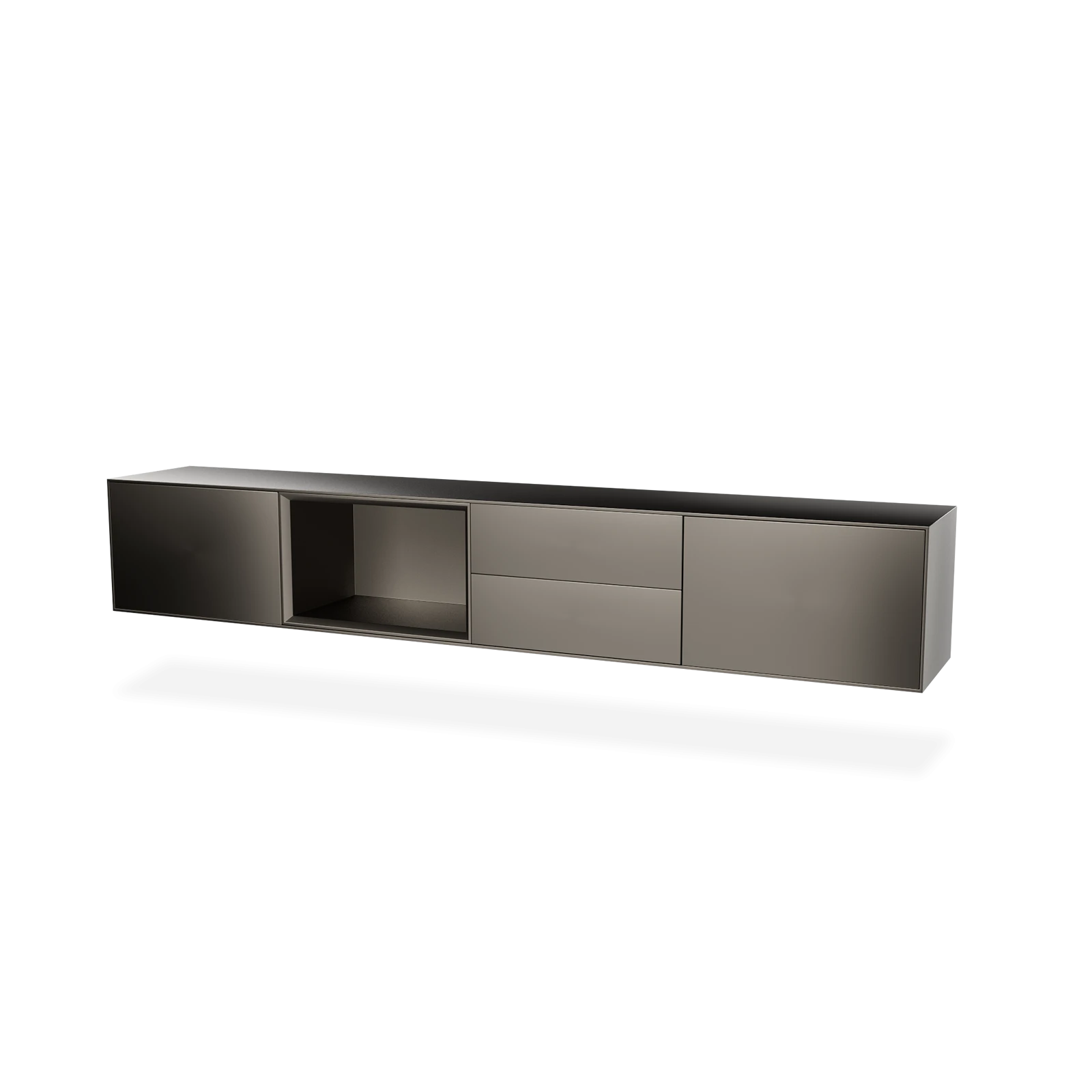 TV Meubel Pearl Mouse Grey 240cm Zwevend