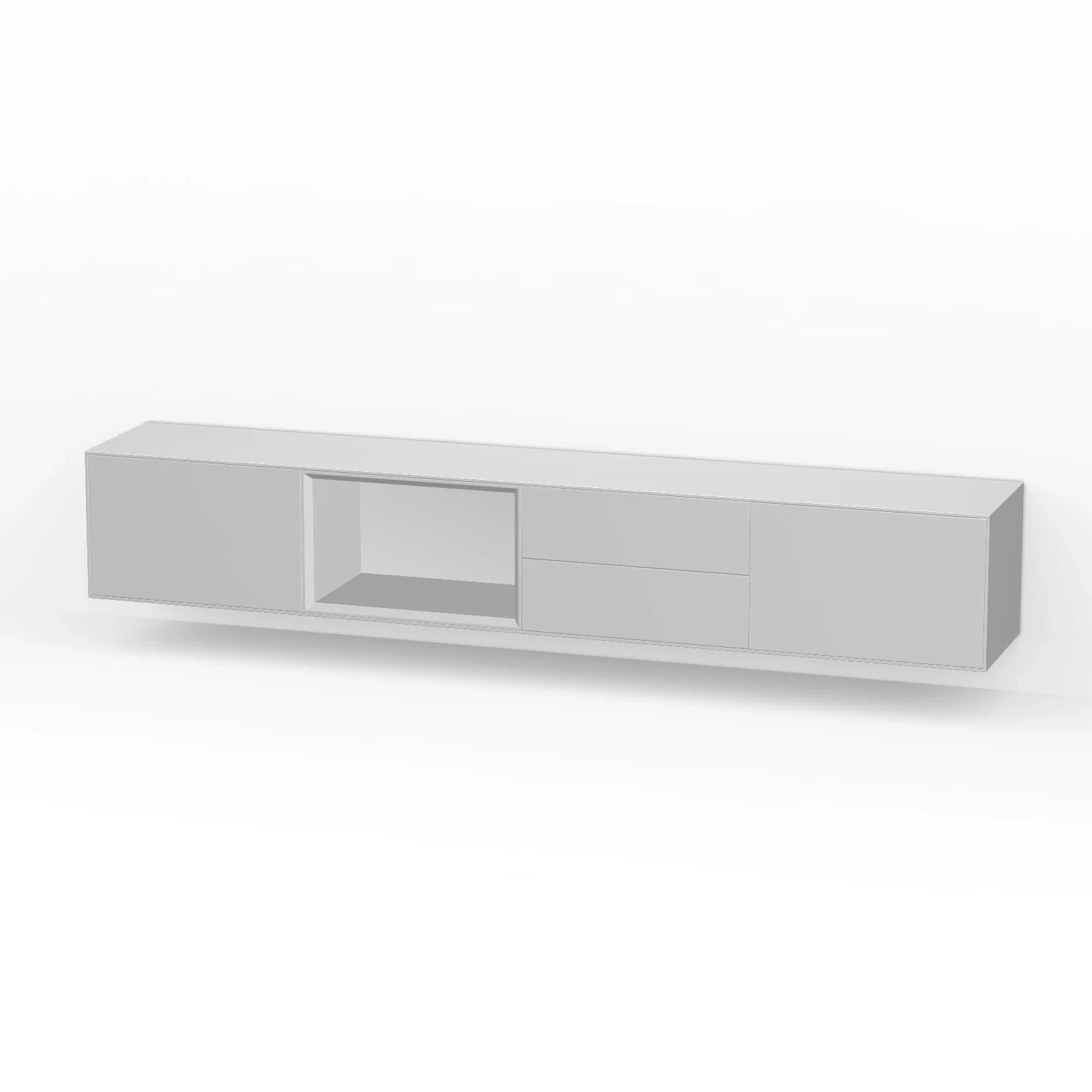 TV Meubel Tele Grey 240cm Zwevend