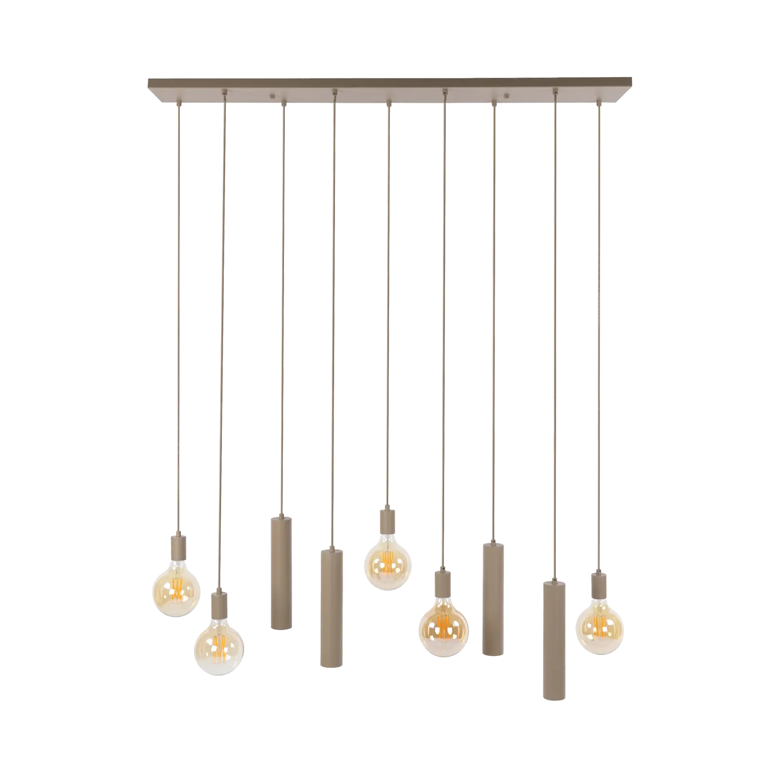 Hanglamp Senso 5+4-lichts - Beige