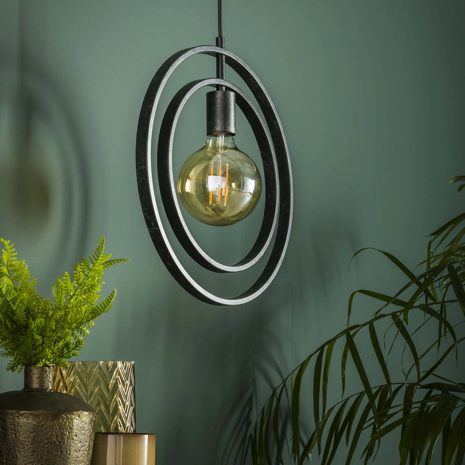 Hanglamp Turn Around (1 licht) - Charcoal