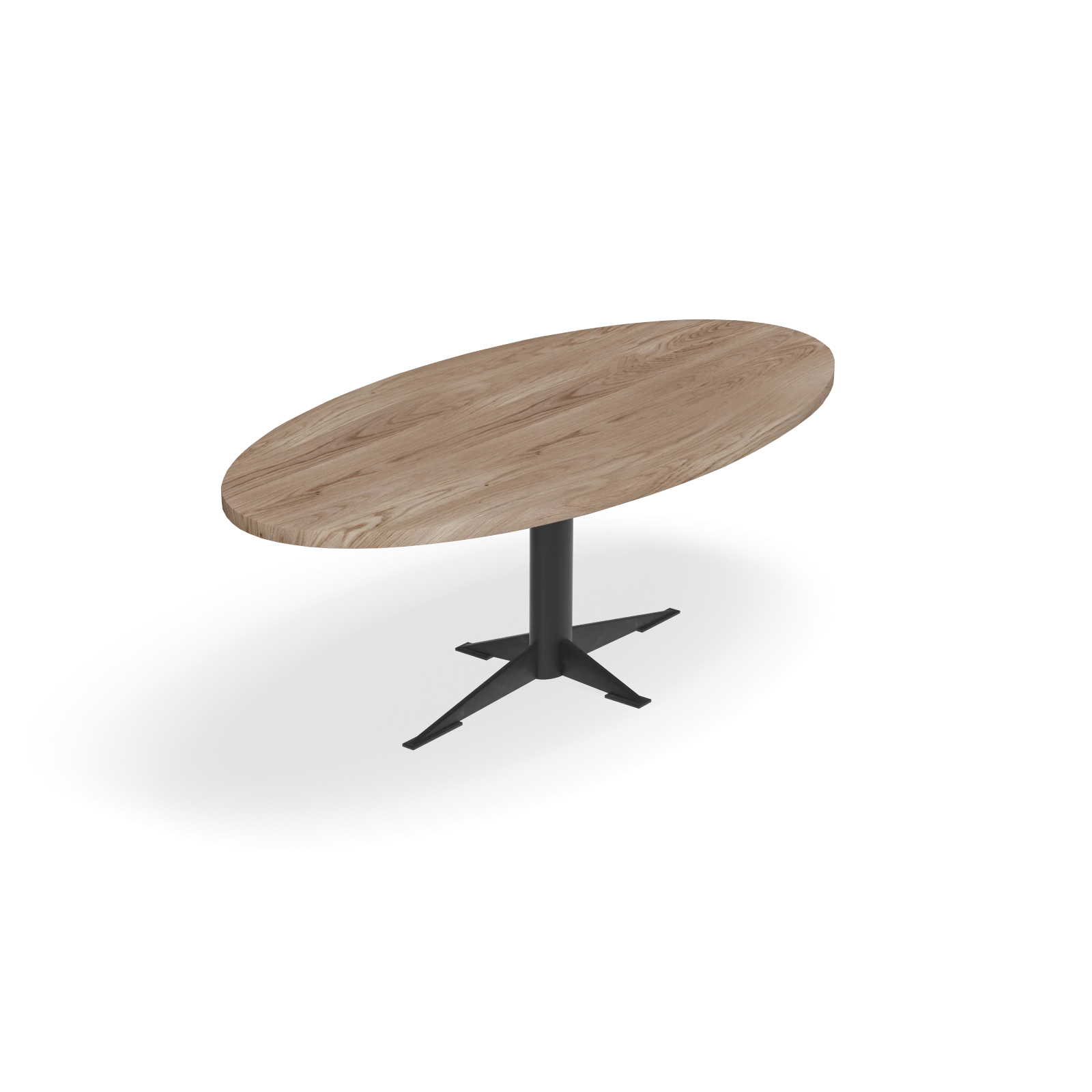 Eettafel Westfield- Ovaal Eiken Kiezel (220x110cm)