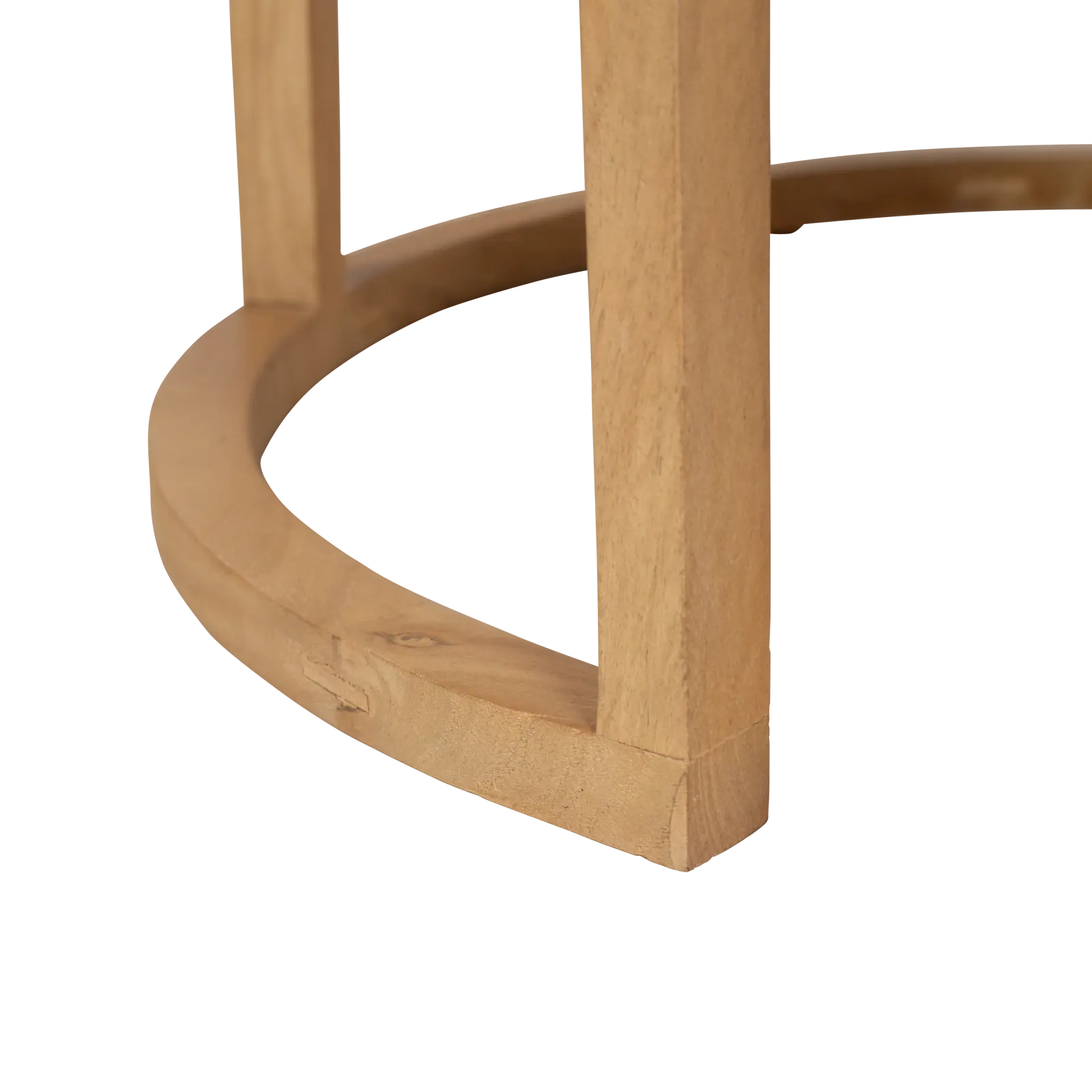 Salontafel set van 2 Brick - rond - Mangohout Loom