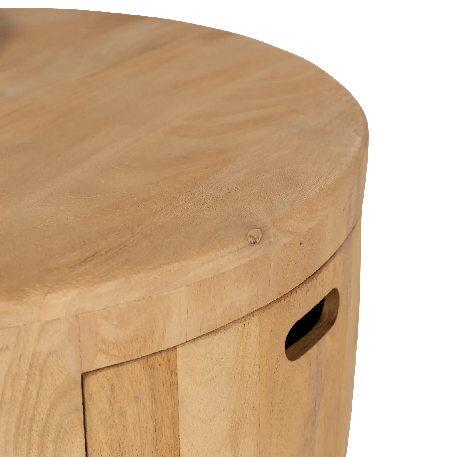 Salontafel set van 2 Buddy - rond - Mangohout Loom