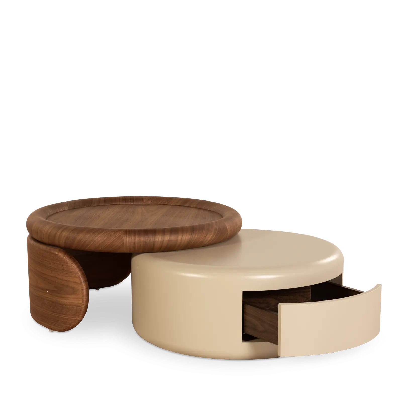 Salontafel Otello - Walnoot + Khaki