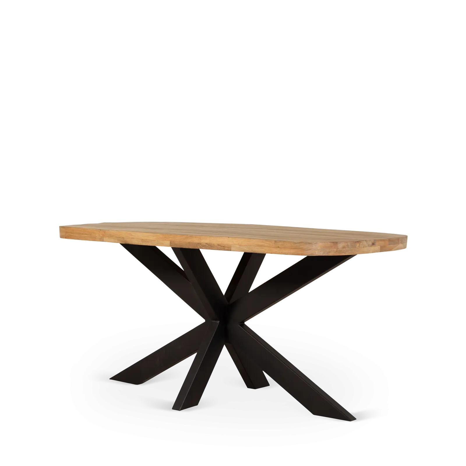 Eettafel Yucca - boat shape 160x90 cm - Mangohout Naturel - sale