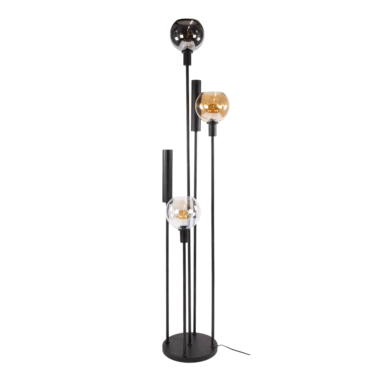 Vloerlamp Sfera - Tricolore 5 lichts - Artic zwart