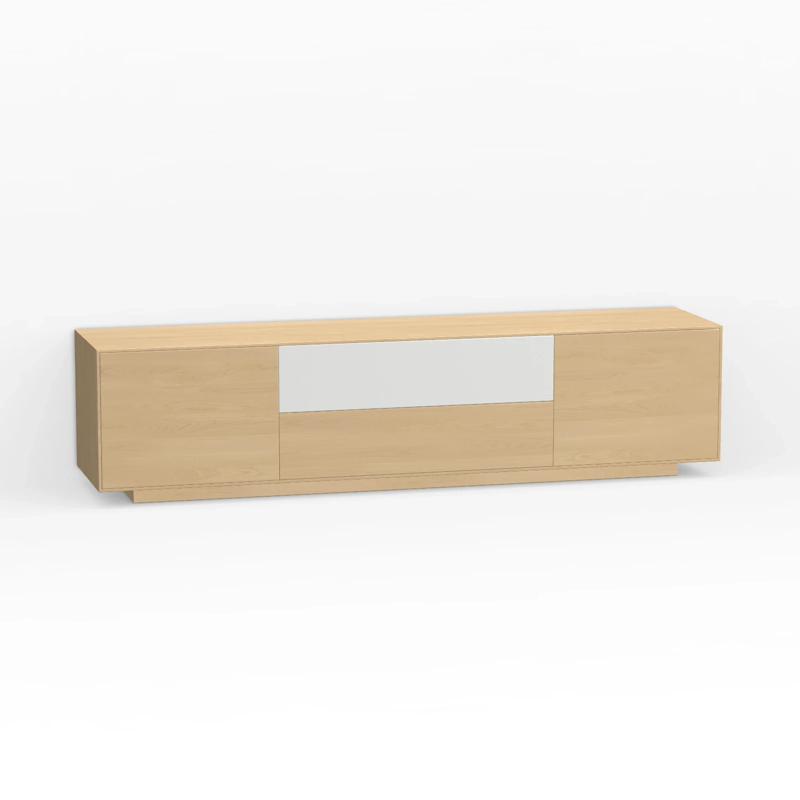 TV Meubel Nature White 180cm Plint