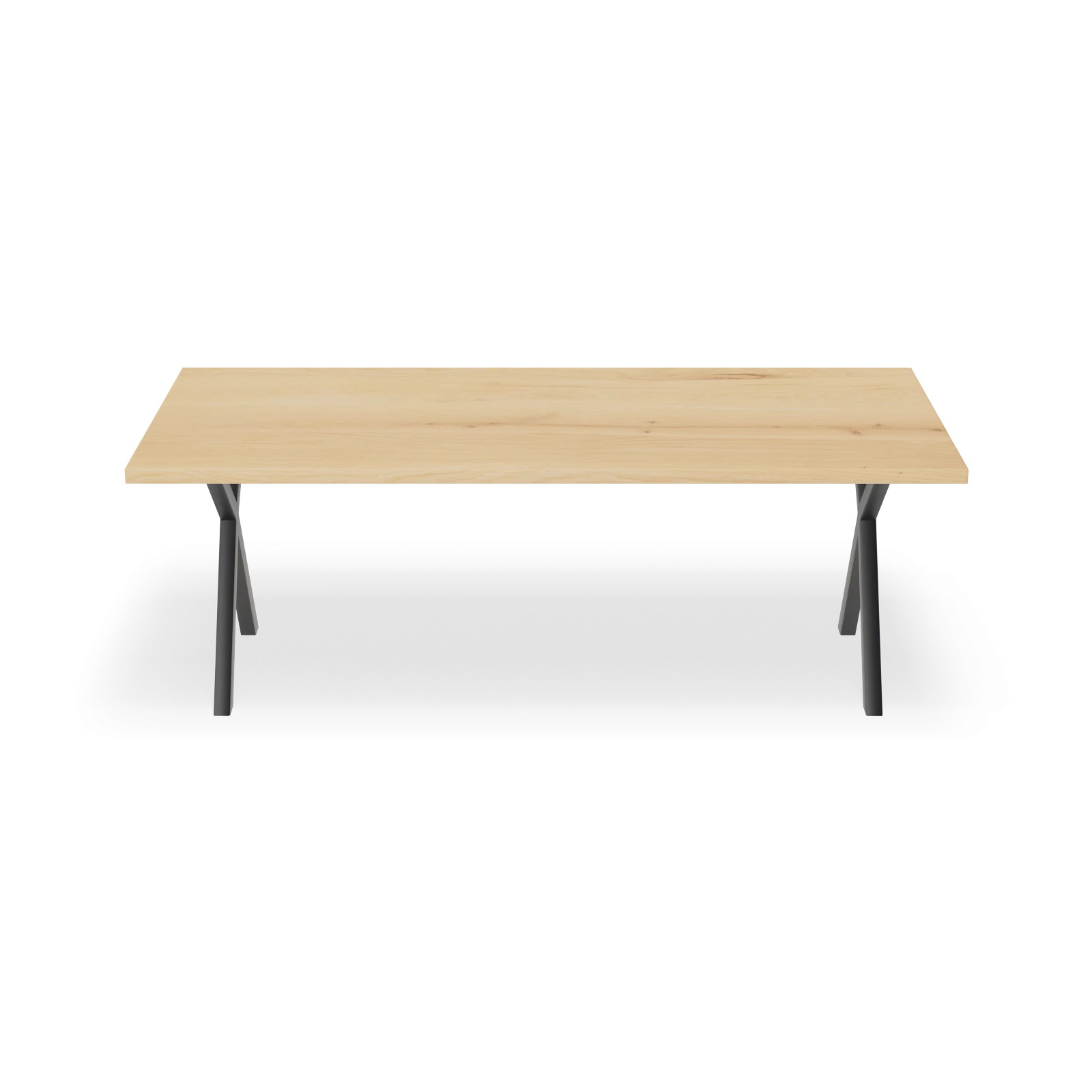 Eettafel x Poot(dun) - Rechthoek Eiken Nature White (220x100cm)