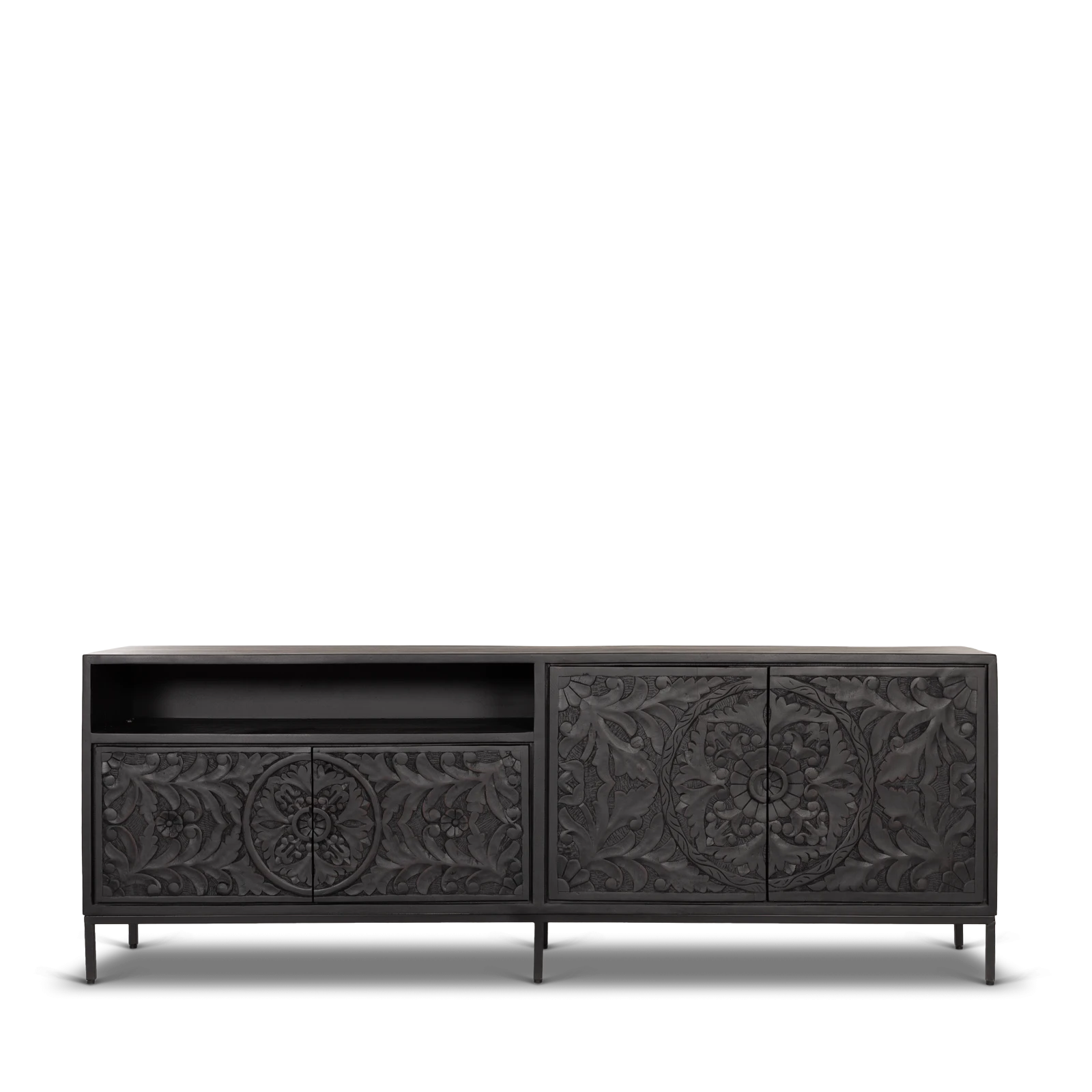 TV meubel (210cm) Belleville - Zwart