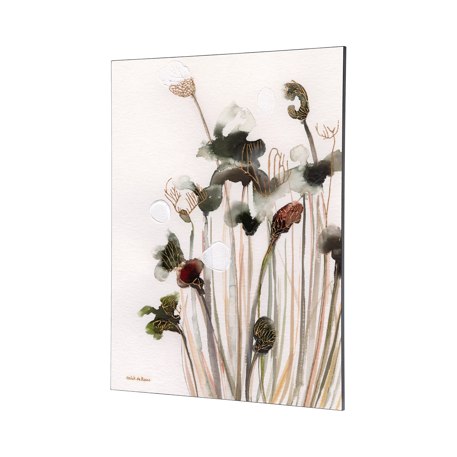 Wanddecoratie 145x110 Pastel Flowers 2 (medium)
