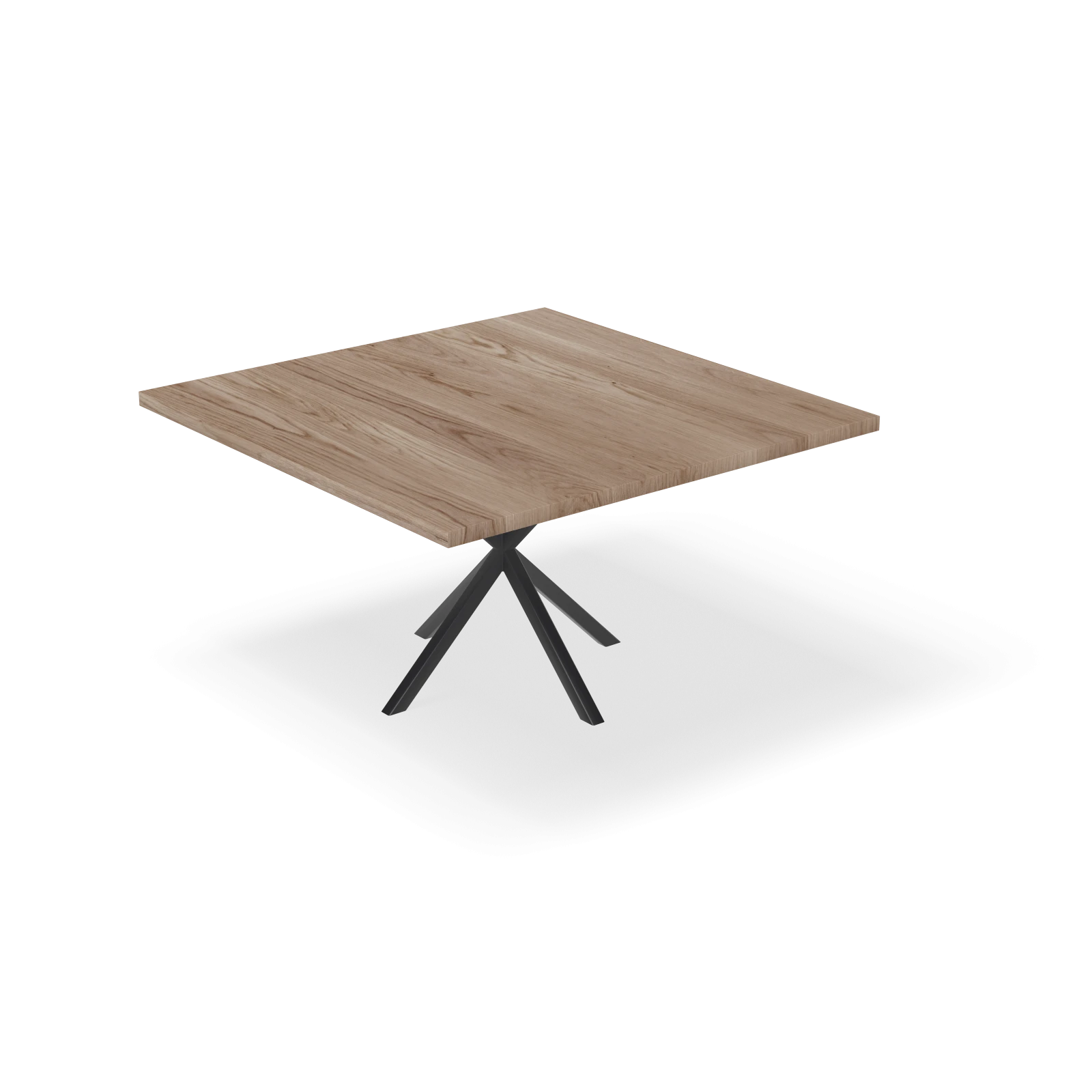 Eettafel North - Vierkant Eiken Kiezel (140x140cm)