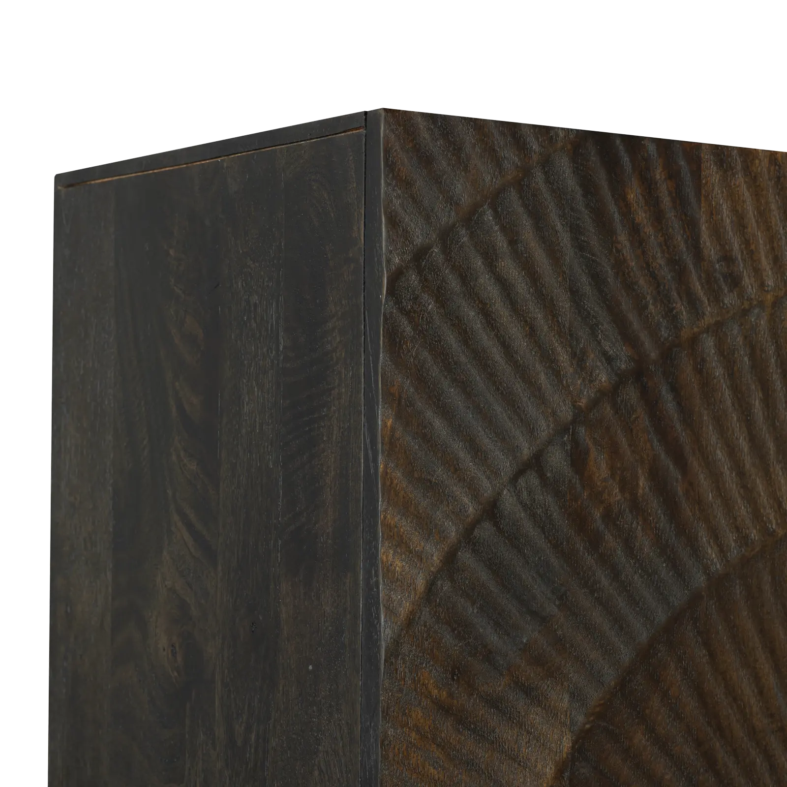 Opbergkast Curling - 100 cm - Mangohout Cacao Bruin - 2 deuren