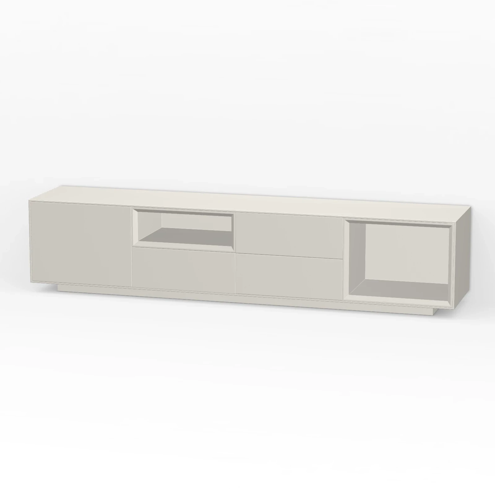 TV Meubel Pepper White 200cm Plint