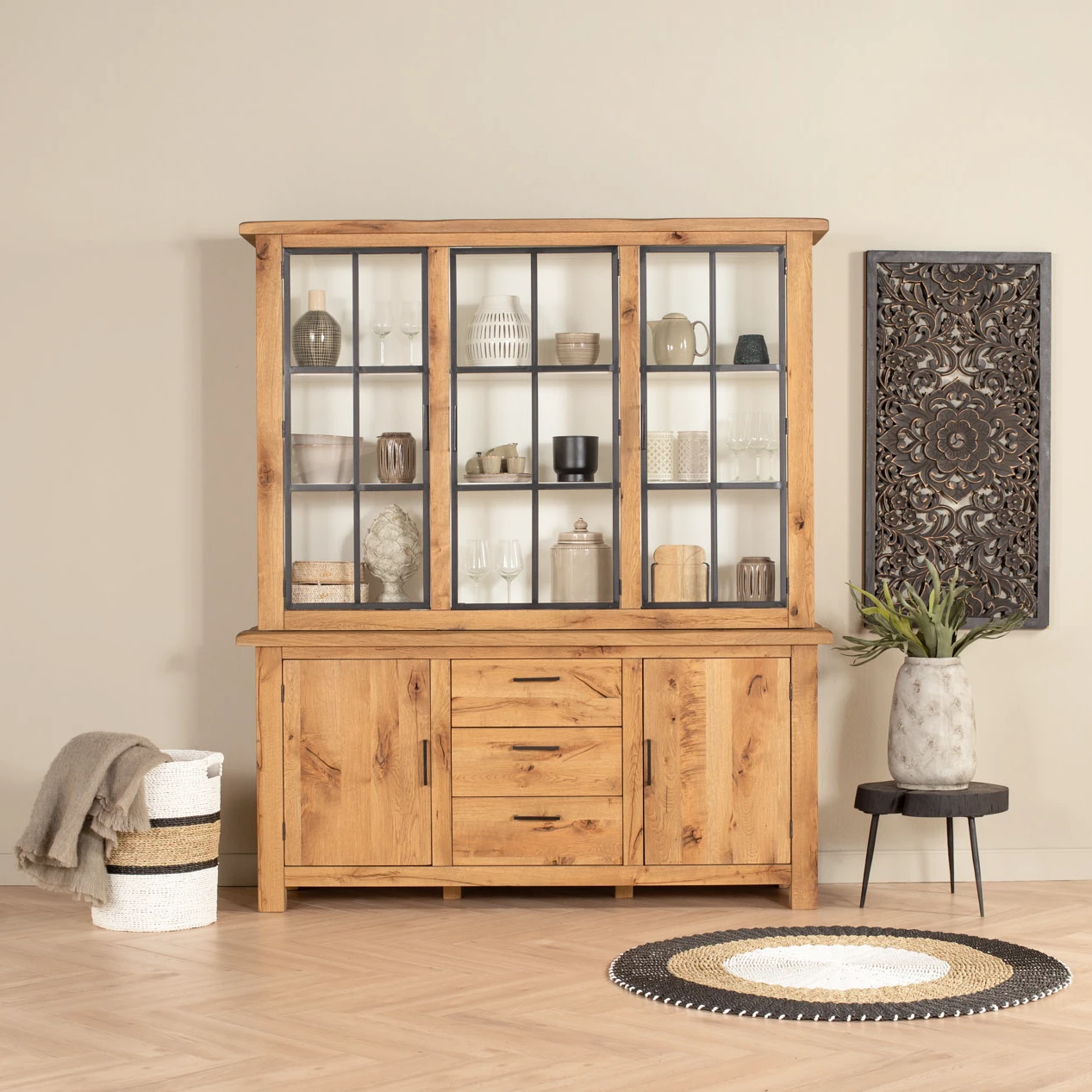 Buffetkast (3 deuren) Beaumont - Combi Verweerd / RAL 9010