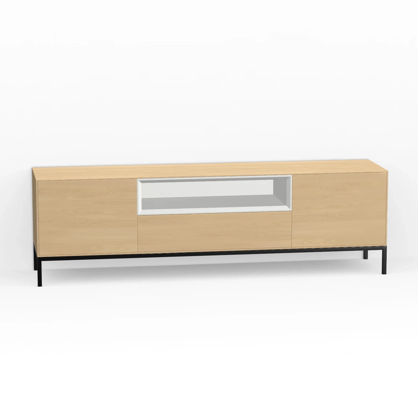 TV Meubel Nature White 180cm Poot