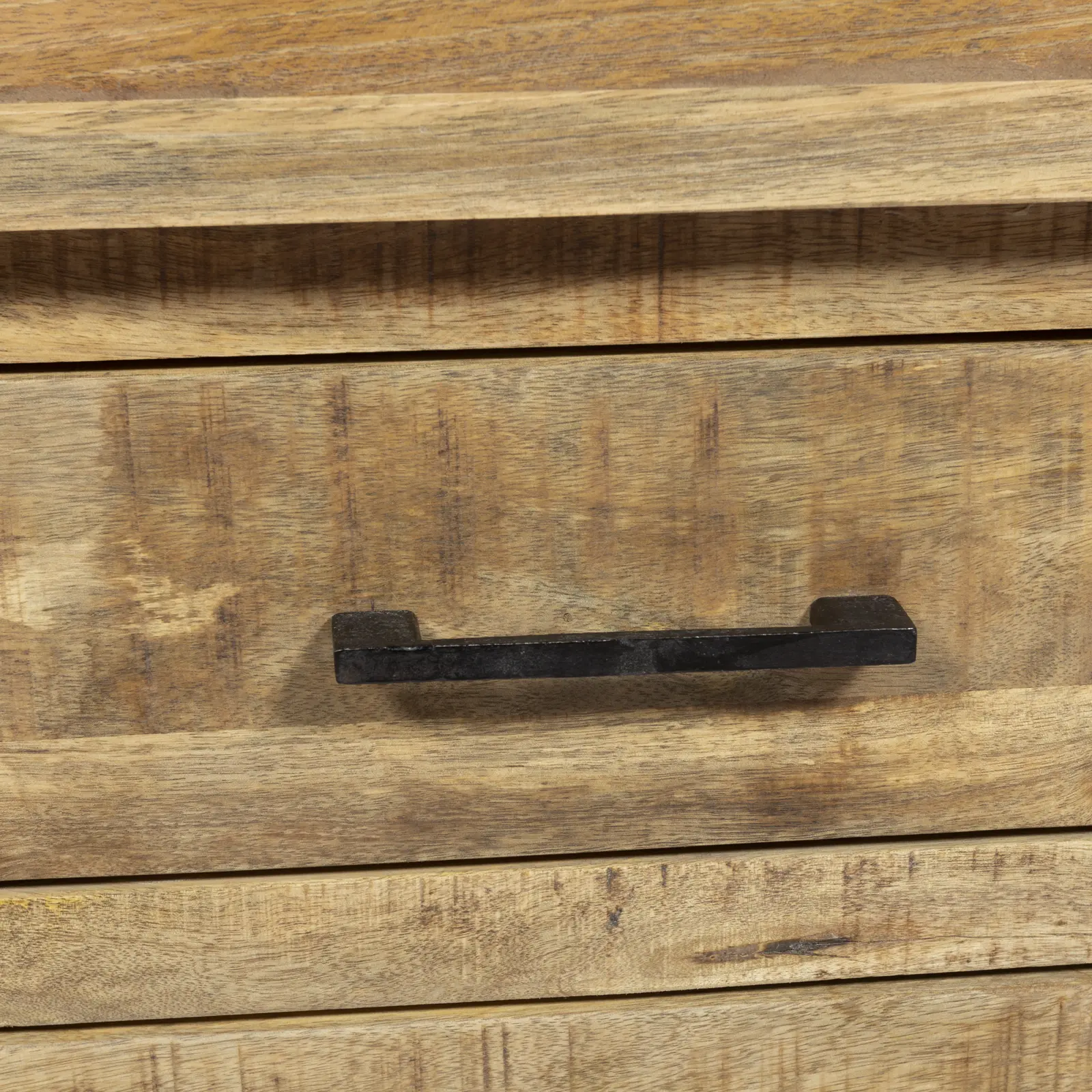 Dressoir Yucca - 180 cm - Mangohout Naturel - 2 deuren, 3 laden