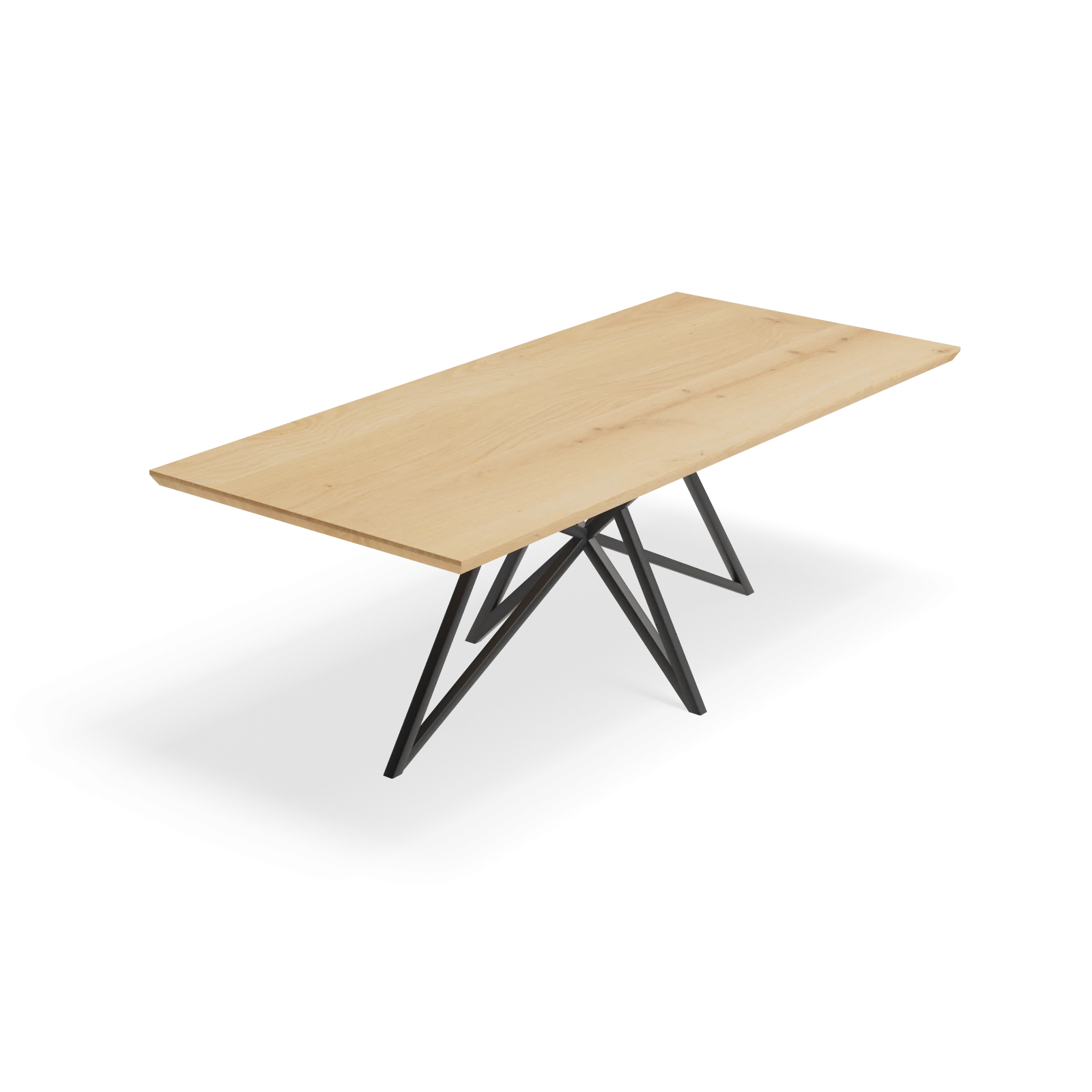 Eettafel Crosse - Rechthoek Nature White (220x100cm)