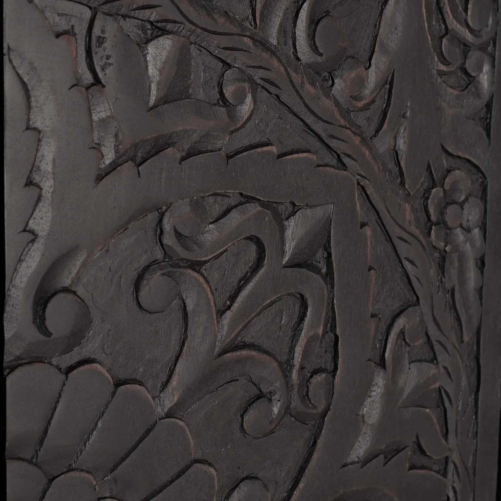 Opbergkast Belleville - 90 cm - 2 deuren - Mangohout Zwart