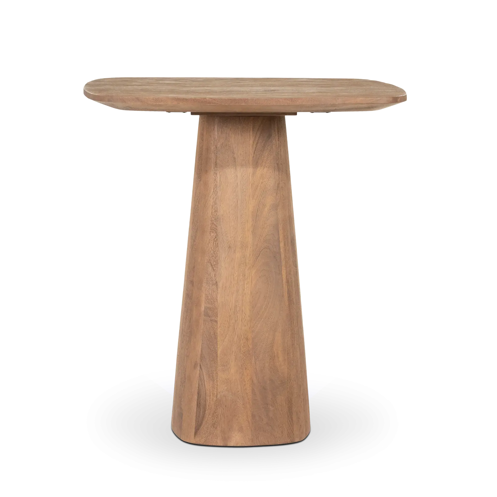 Bartafel Aron - vierkant 80x80 cm - Mangohout Lichtbruin