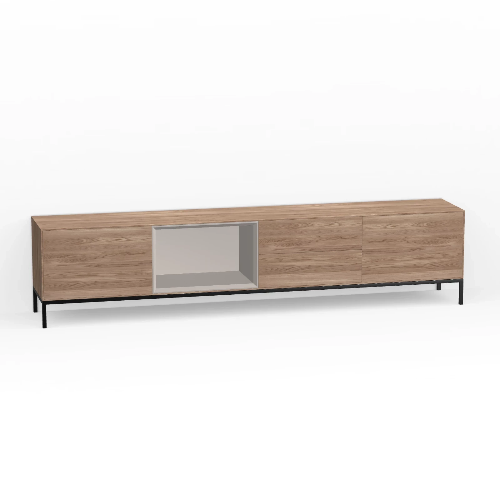 TV Meubel Kiezel 240cm Poot