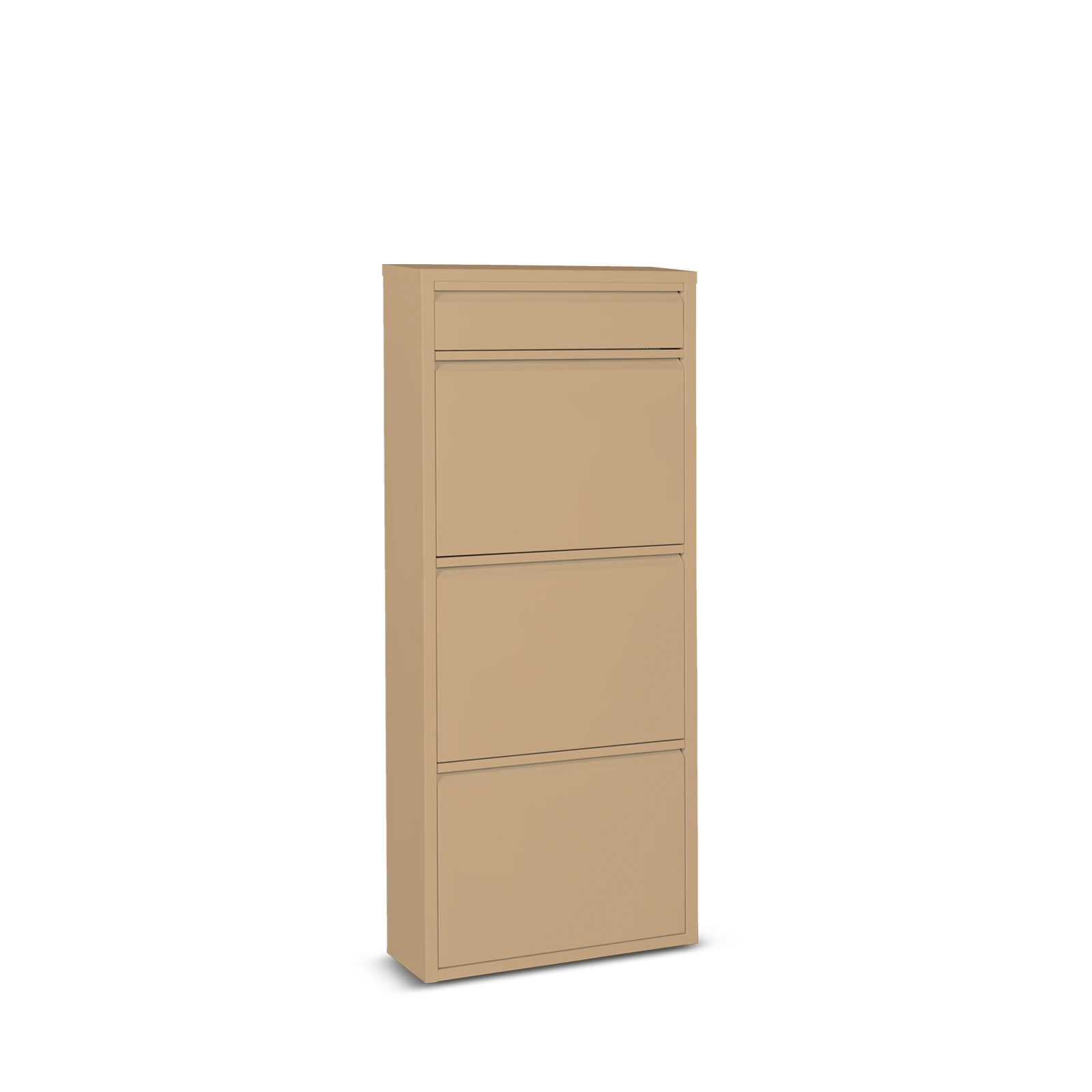 Schoenenkastje Shoes (3 vakken + 1 klein vak) - Mat Taupe