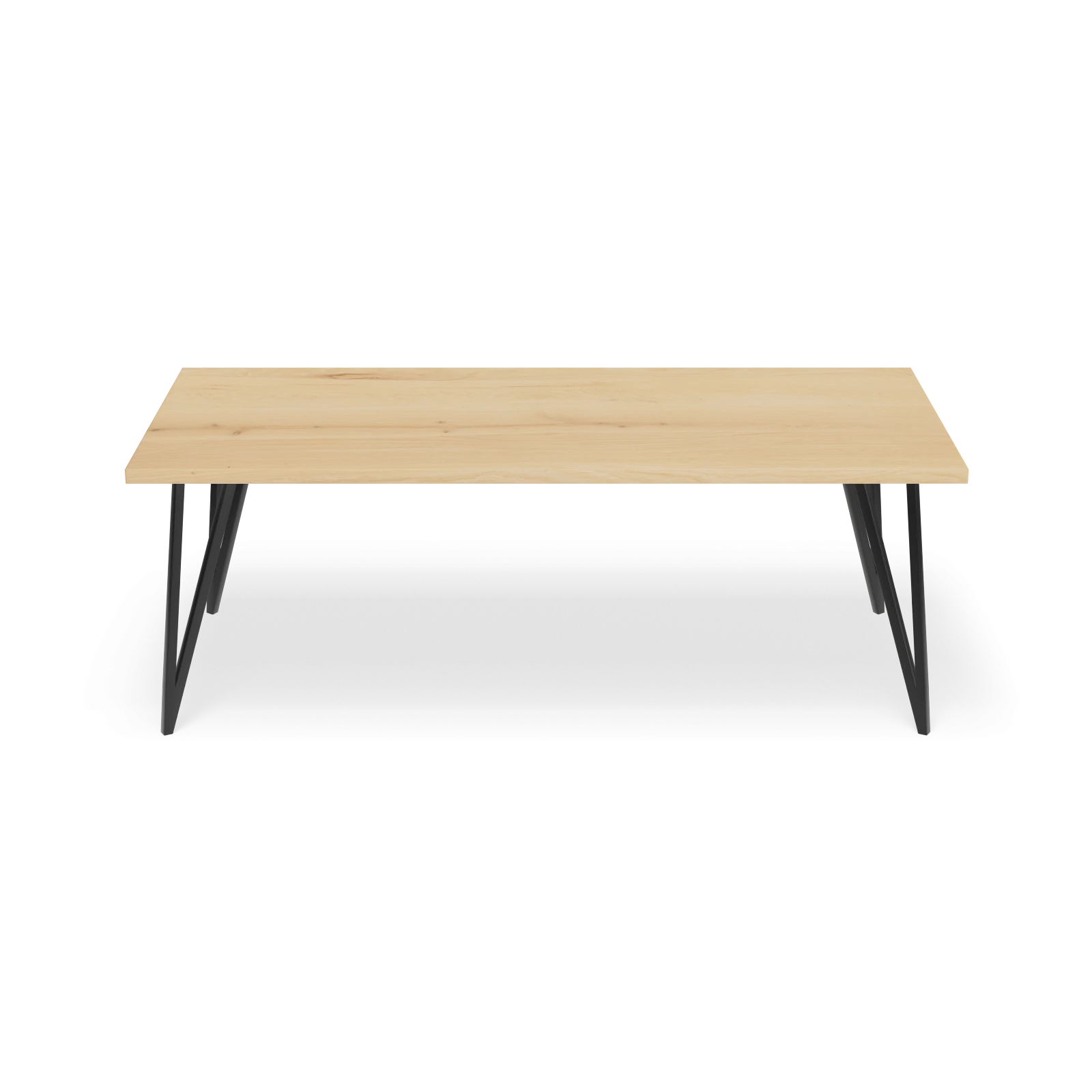 Eettafel Triangle - Rechthoek Eiken Nature White (220x100cm)