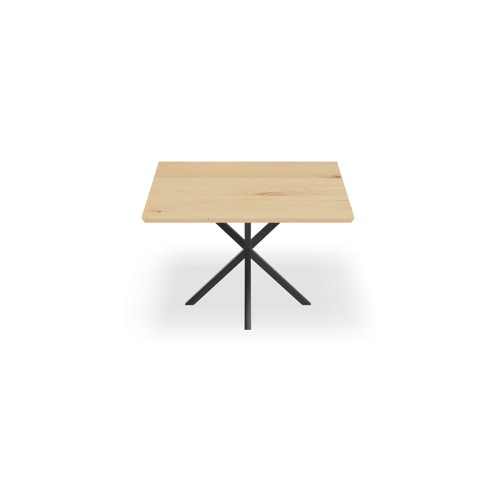 Eettafel North - Vierkant Eiken Nature White (120x120cm)