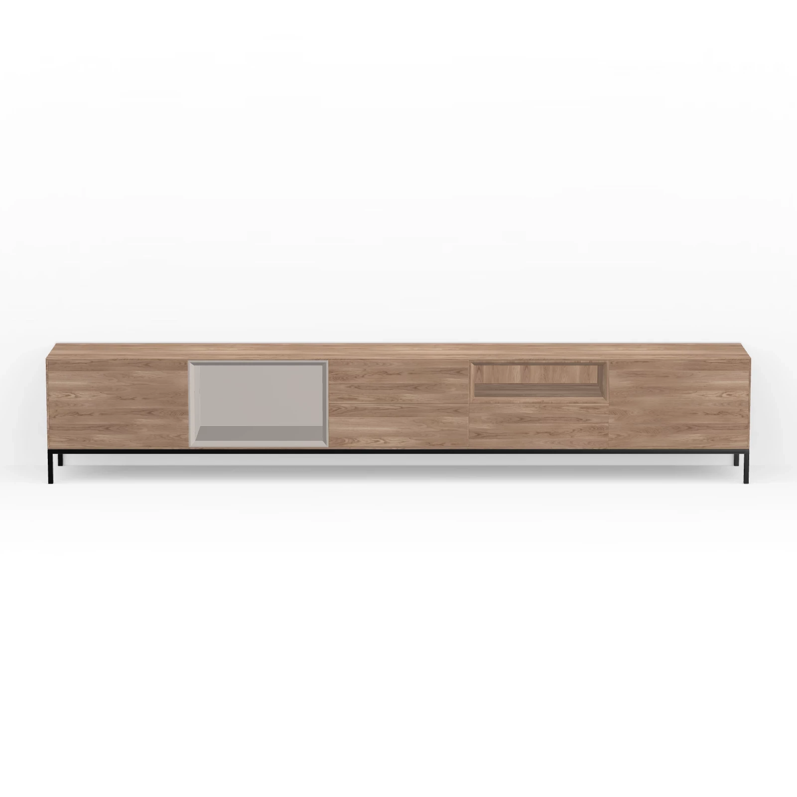 TV Meubel Kiezel 300cm Poot