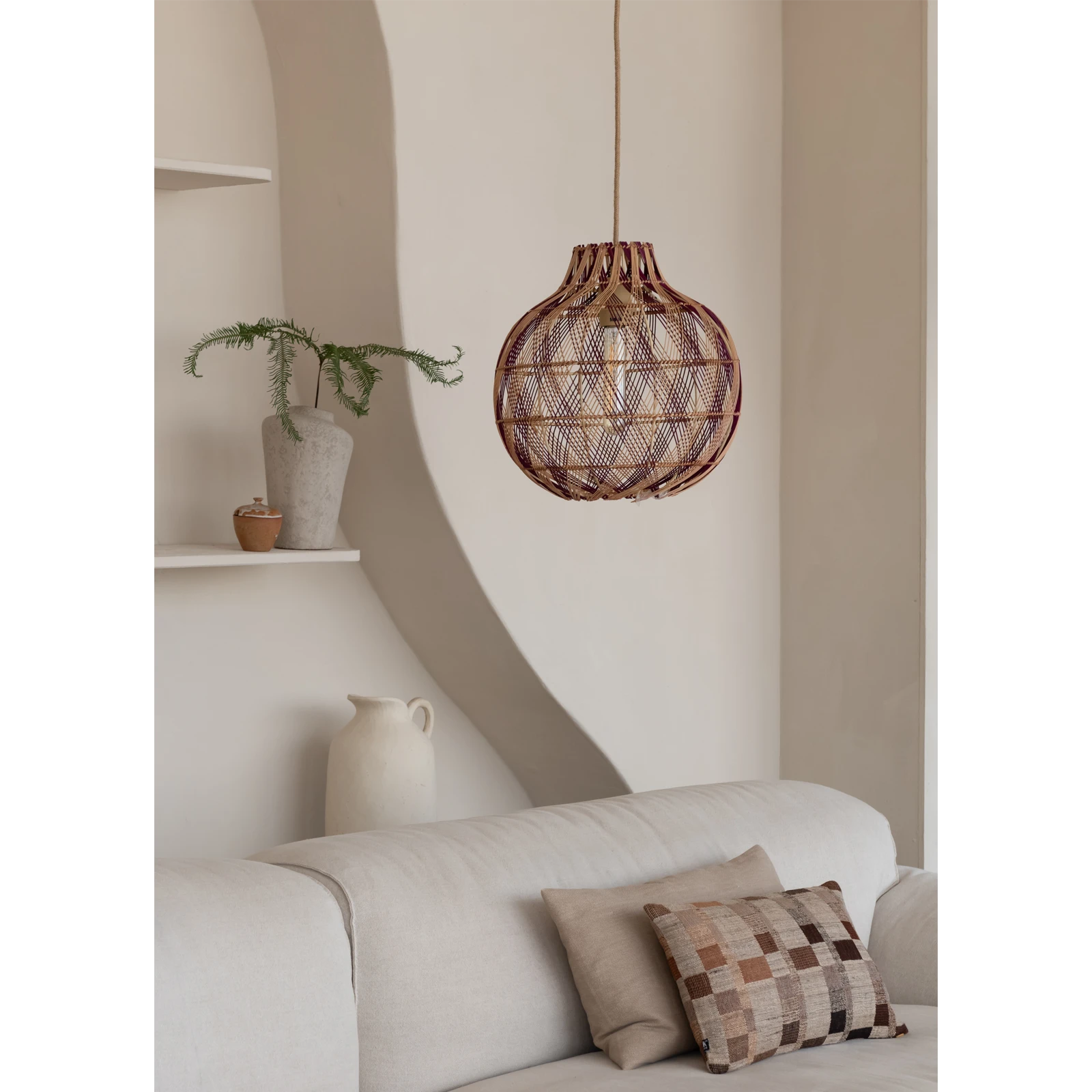 Hanglamp Mendoza (35cm) Naturel