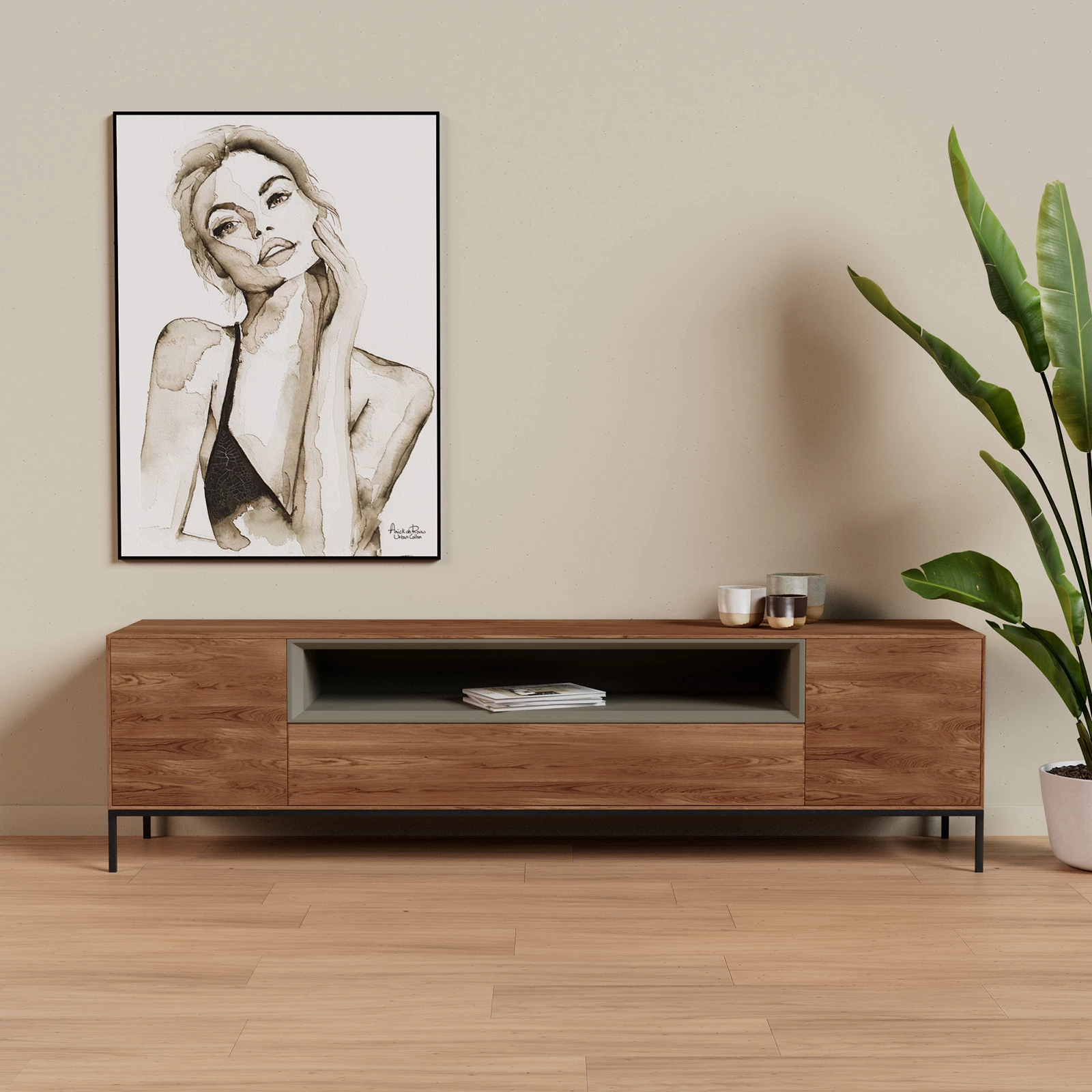 TV Meubel Verweerd 200cm Poot