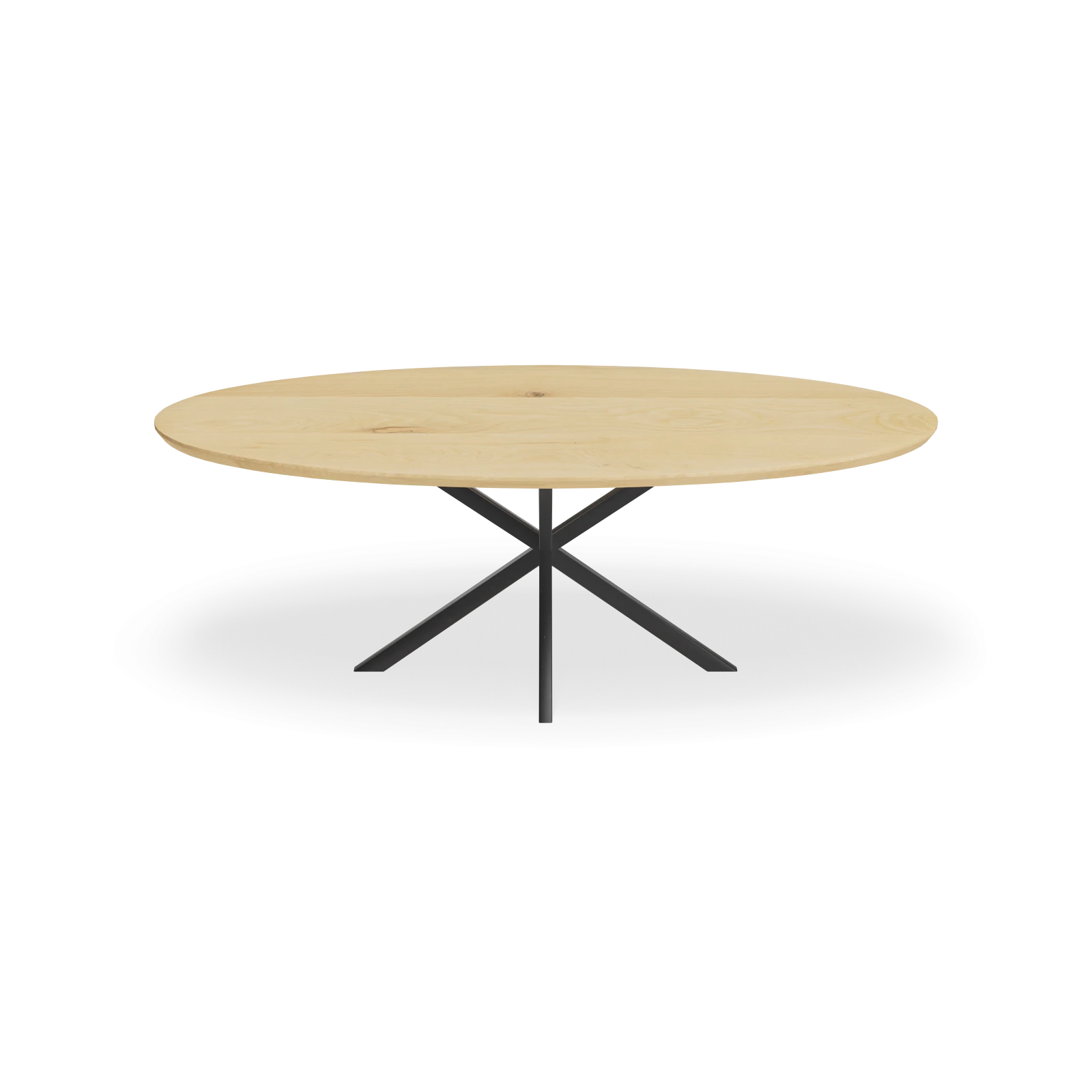 Eettafel North - Ovaal Eiken Nature White (220x110cm)